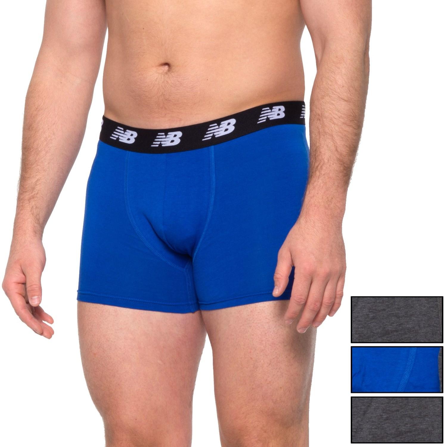 New Balance Velocity Cotton Boxer Briefs in Blue for Men - Lyst