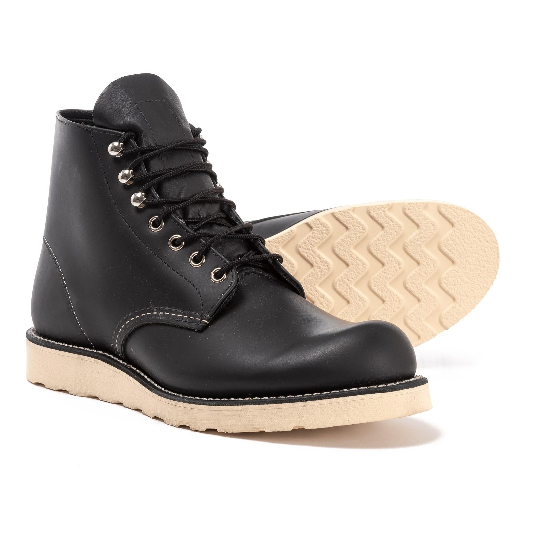 red wing round toe