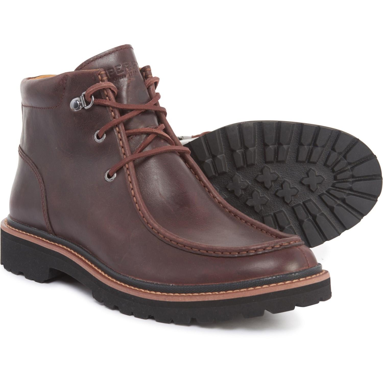 Sperry Top-Sider Leather Gold Cup Windsor Lug Chukka Boots in Brown for ...