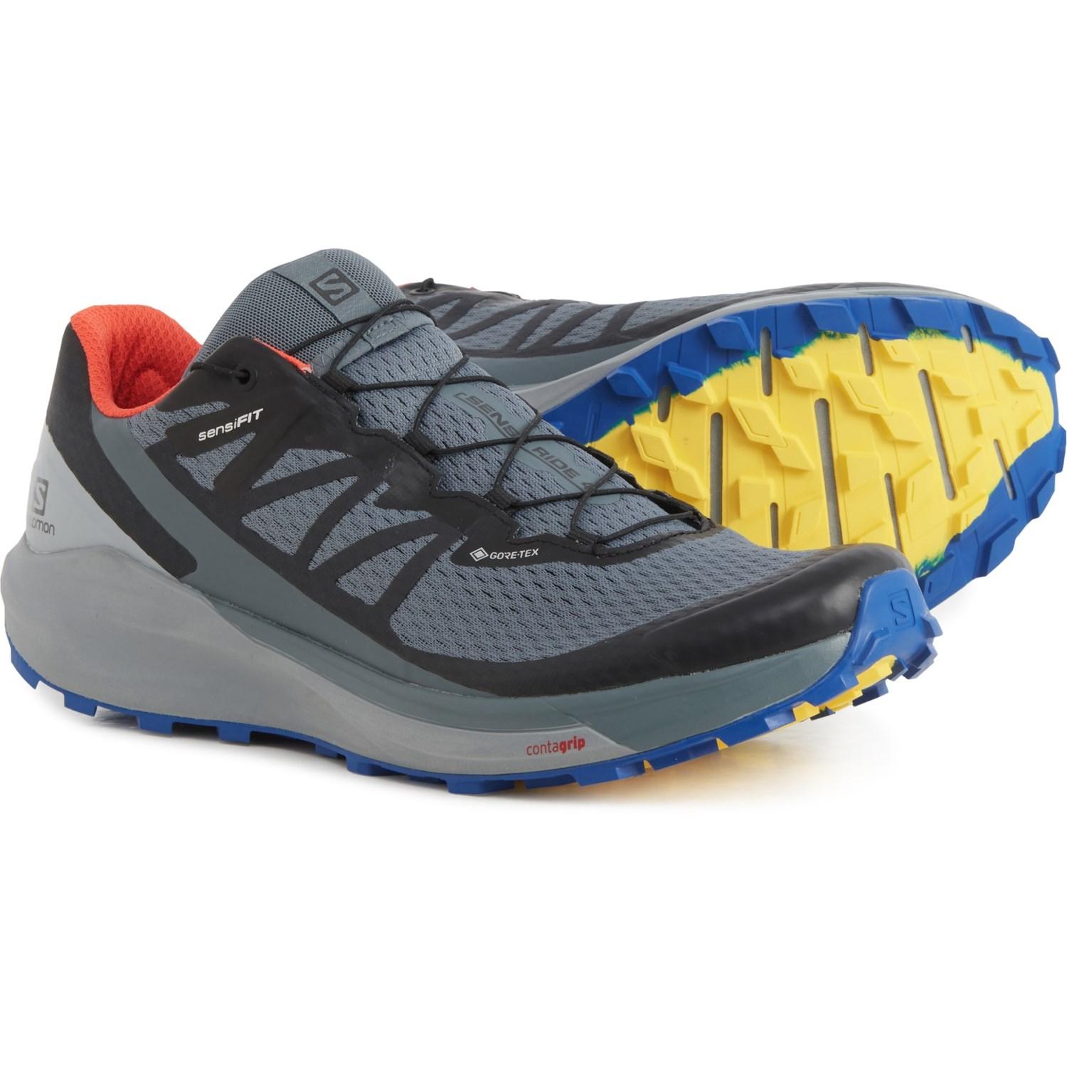 Salomon Sense Ride 4 Invisible Gore-tex(r) Trail Running Shoes in Blue for  Men | Lyst