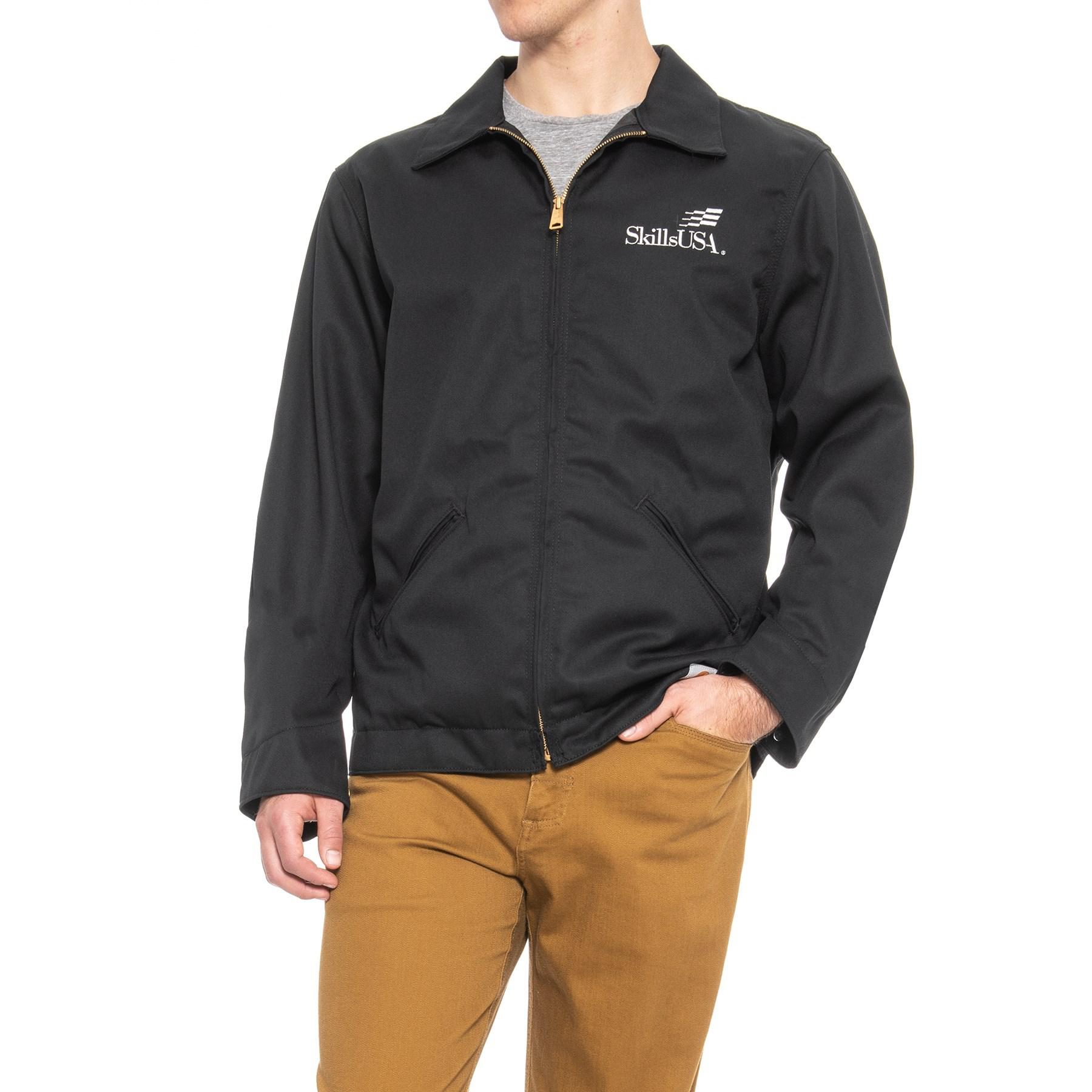 Carhartt Cotton Official Skillsusa Twill Work Jacket In Black For Men Lyst