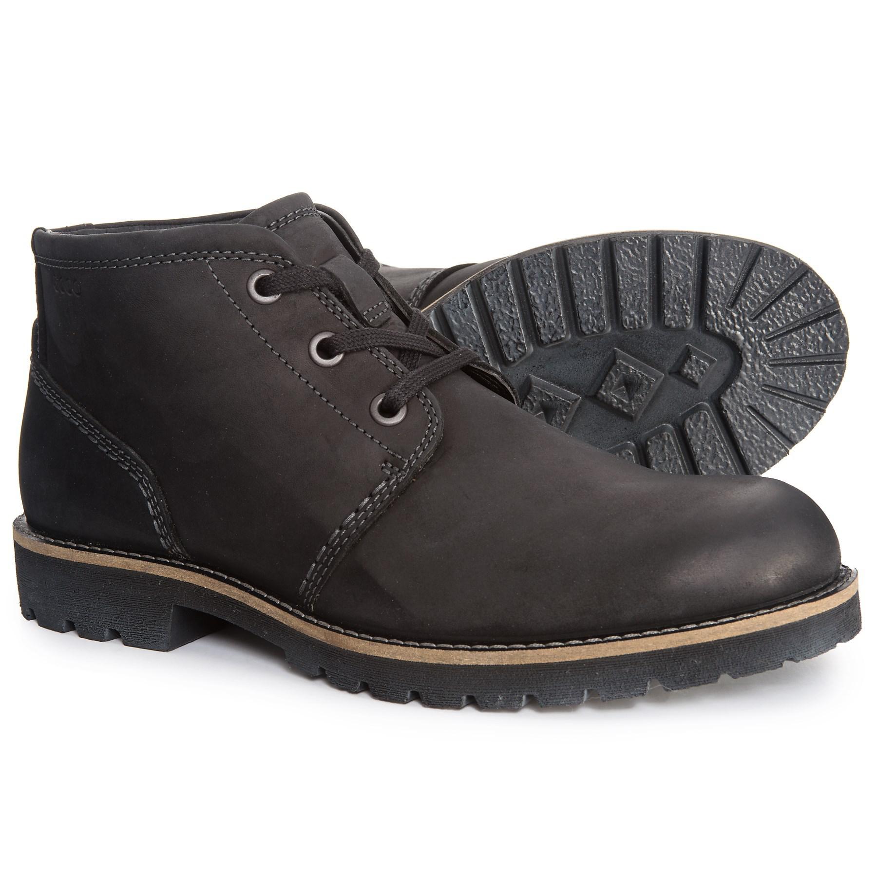 Foresee Bonus smeltet Ecco Leather Jamestown Chukka Boots in Black for Men - Lyst