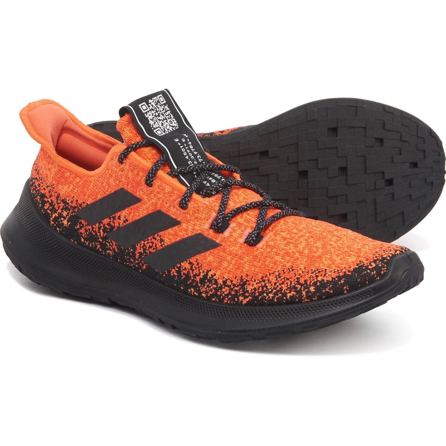adidas black and orange sneakers