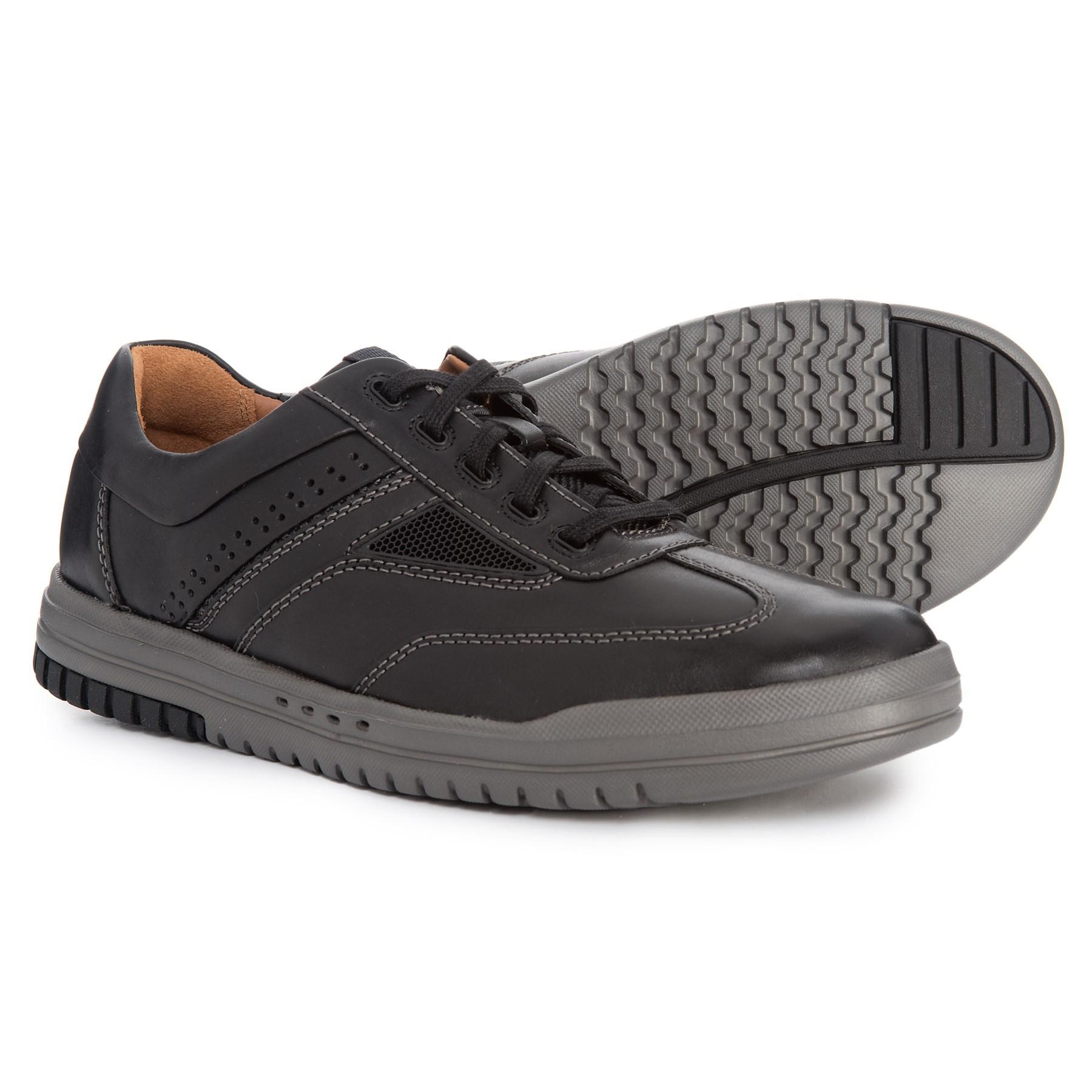Clarks Leather Un Rhombus Fly Sneakers in Black Leather (Black) for Men |  Lyst