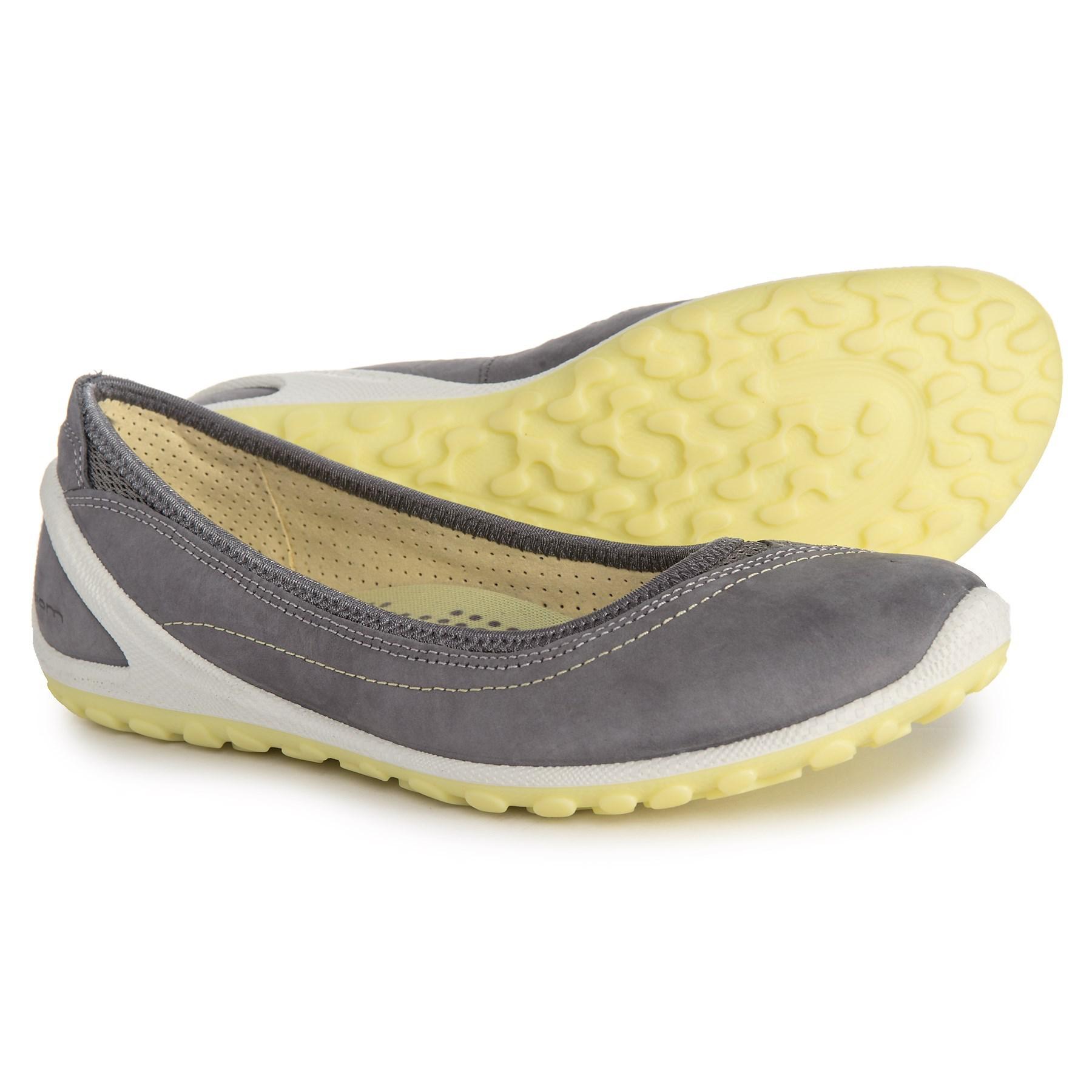 Ecco Leather Biom® Lite Athletic Ballet Flats | Lyst
