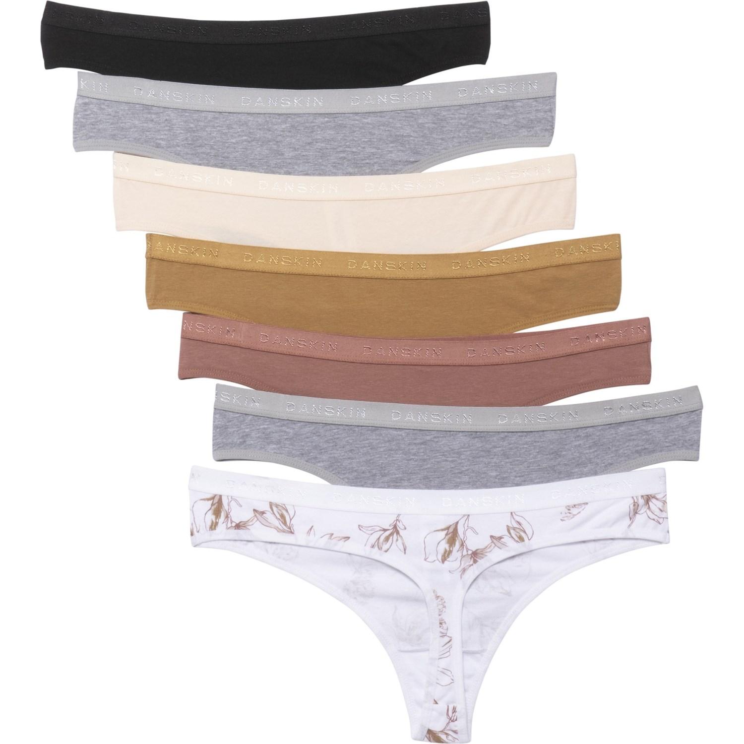 Danskin Logo Cotton Panties in White Lyst