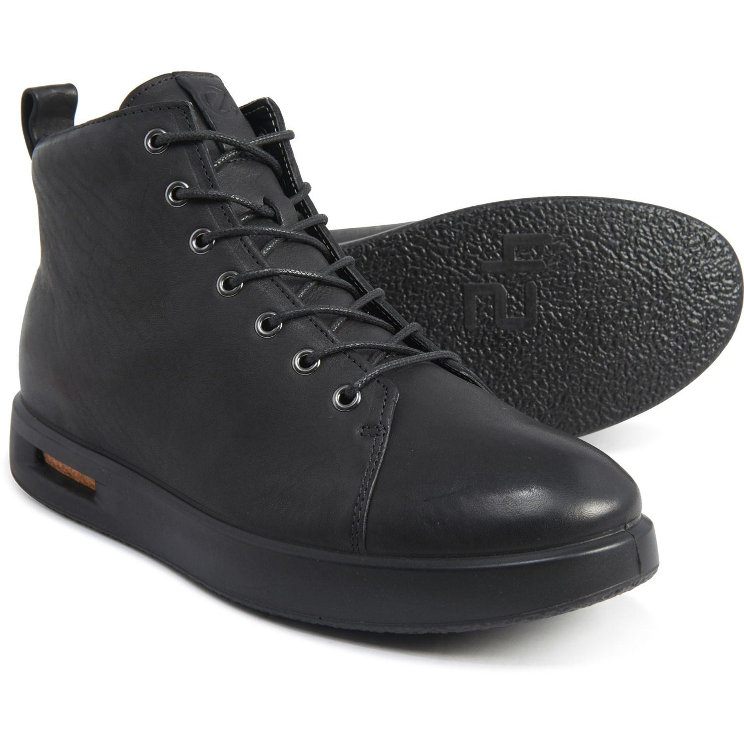 ecco black high tops