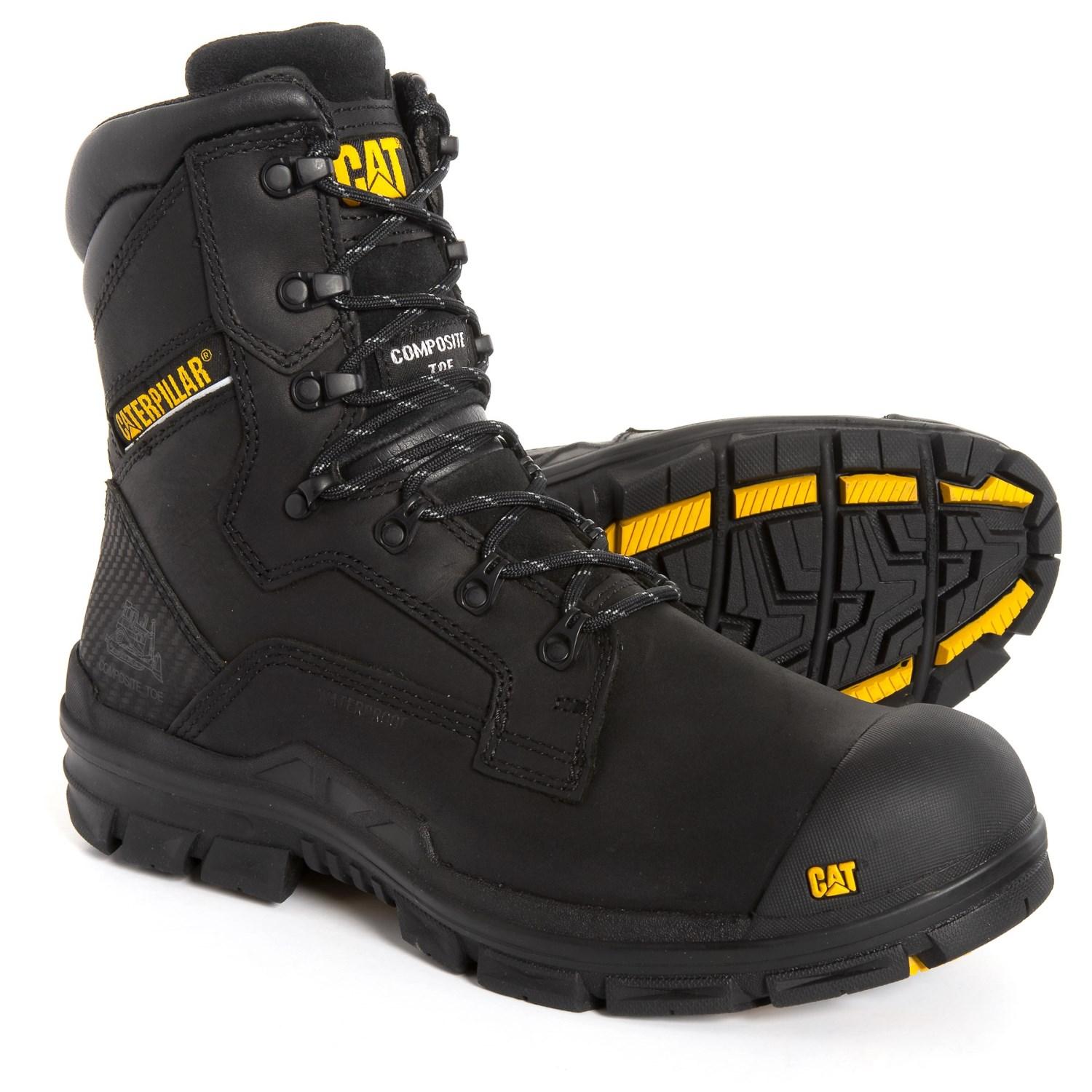 Caterpillar Leather Scaffold Work Boots in Black for Men Save 45 Lyst