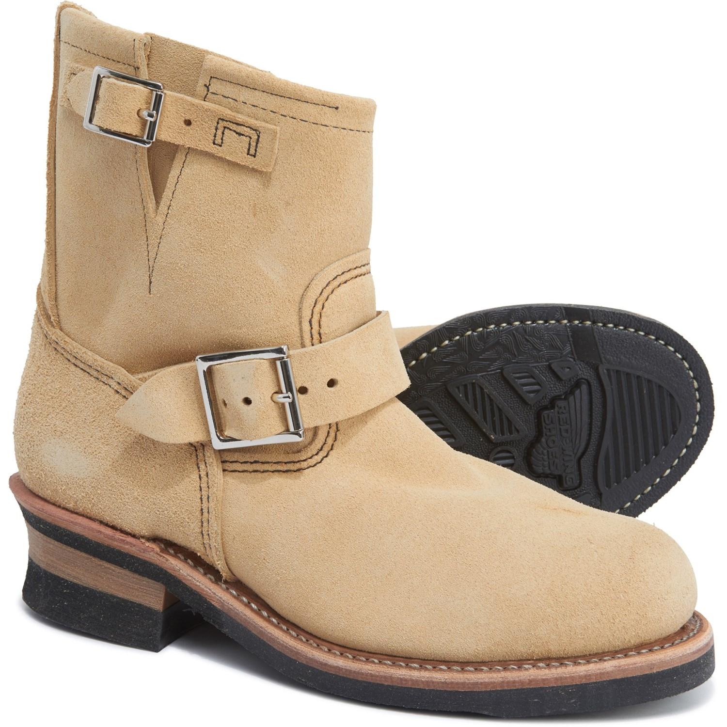 suede engineer boots