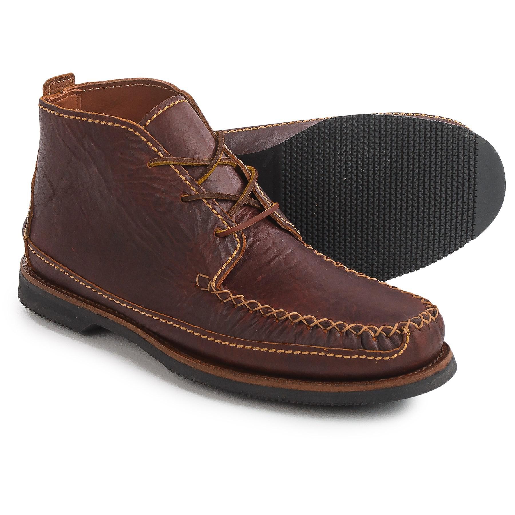 Chippewa American Bison Leather Chukka Boots (for Men) in Brown for Men ...