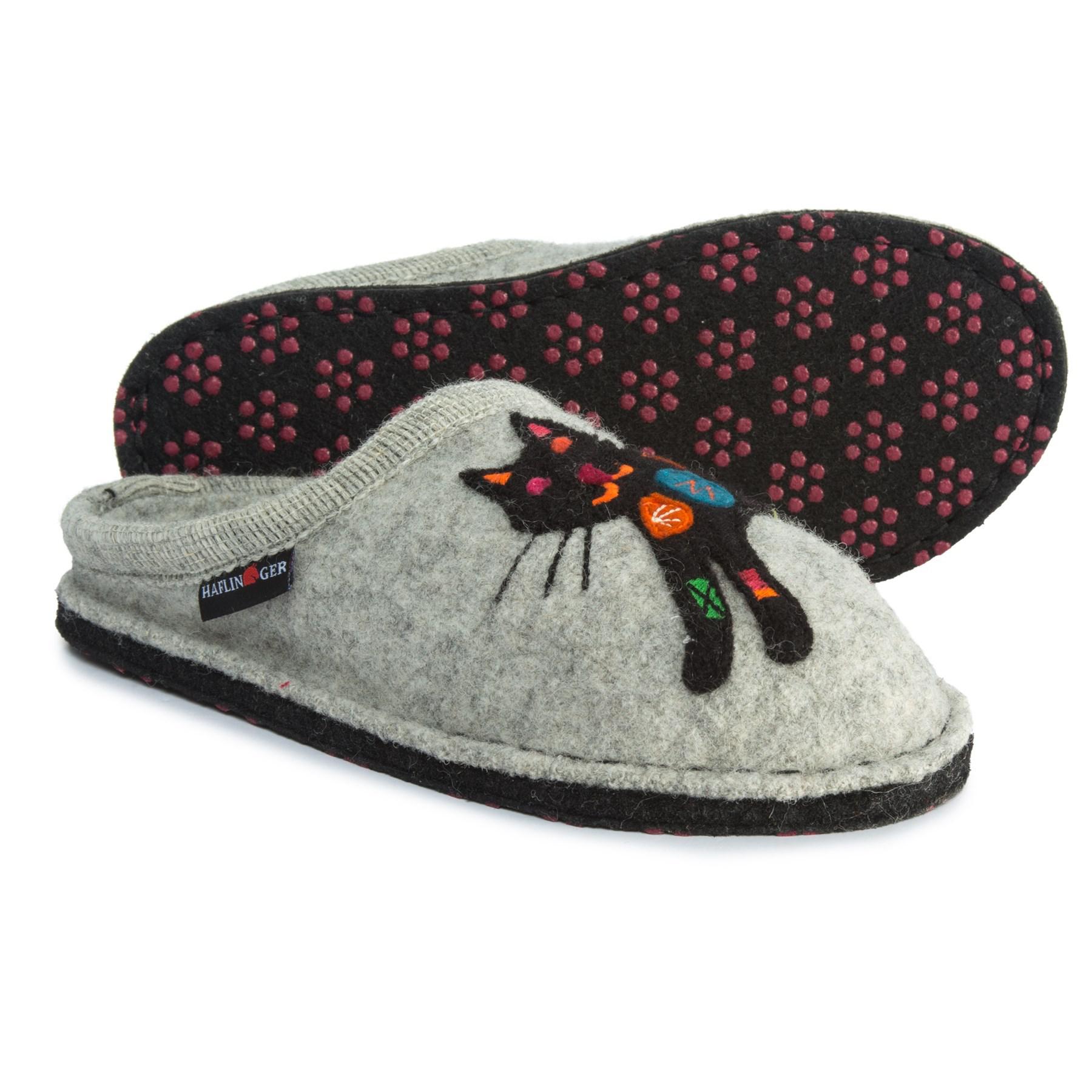 haflinger sassy cat slippers