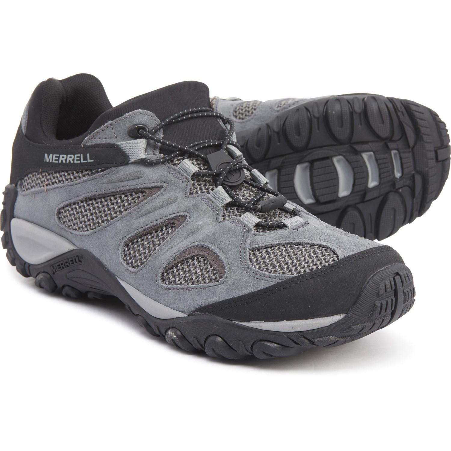 Merrell Yokota 2 Stretch Castlerock Hiking Shoes in Gray for Men - Lyst