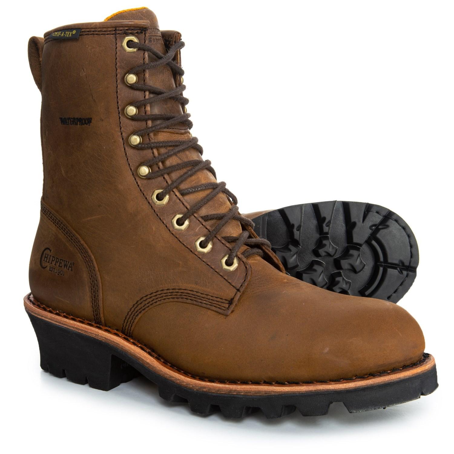 chippewa ellicott logger work boots