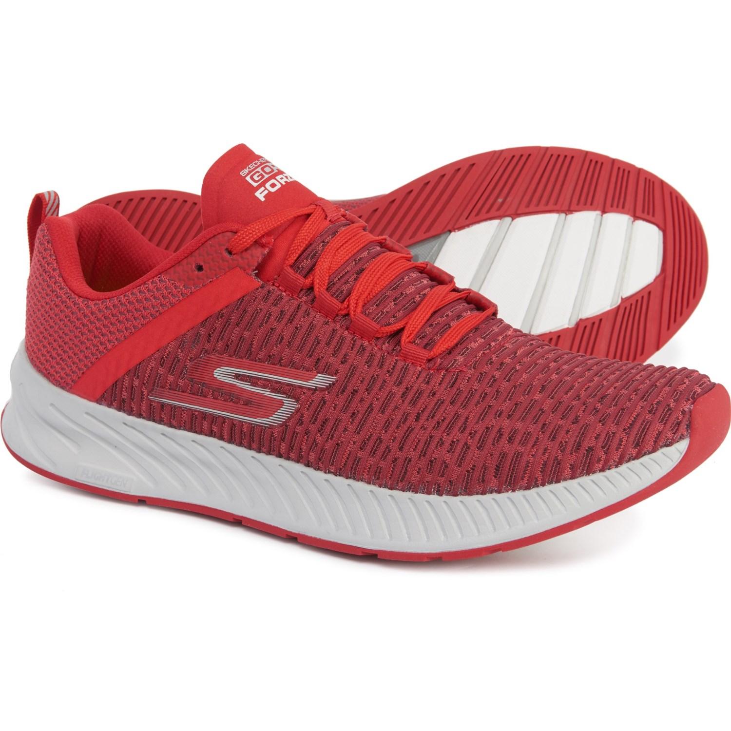 skechers shoes red