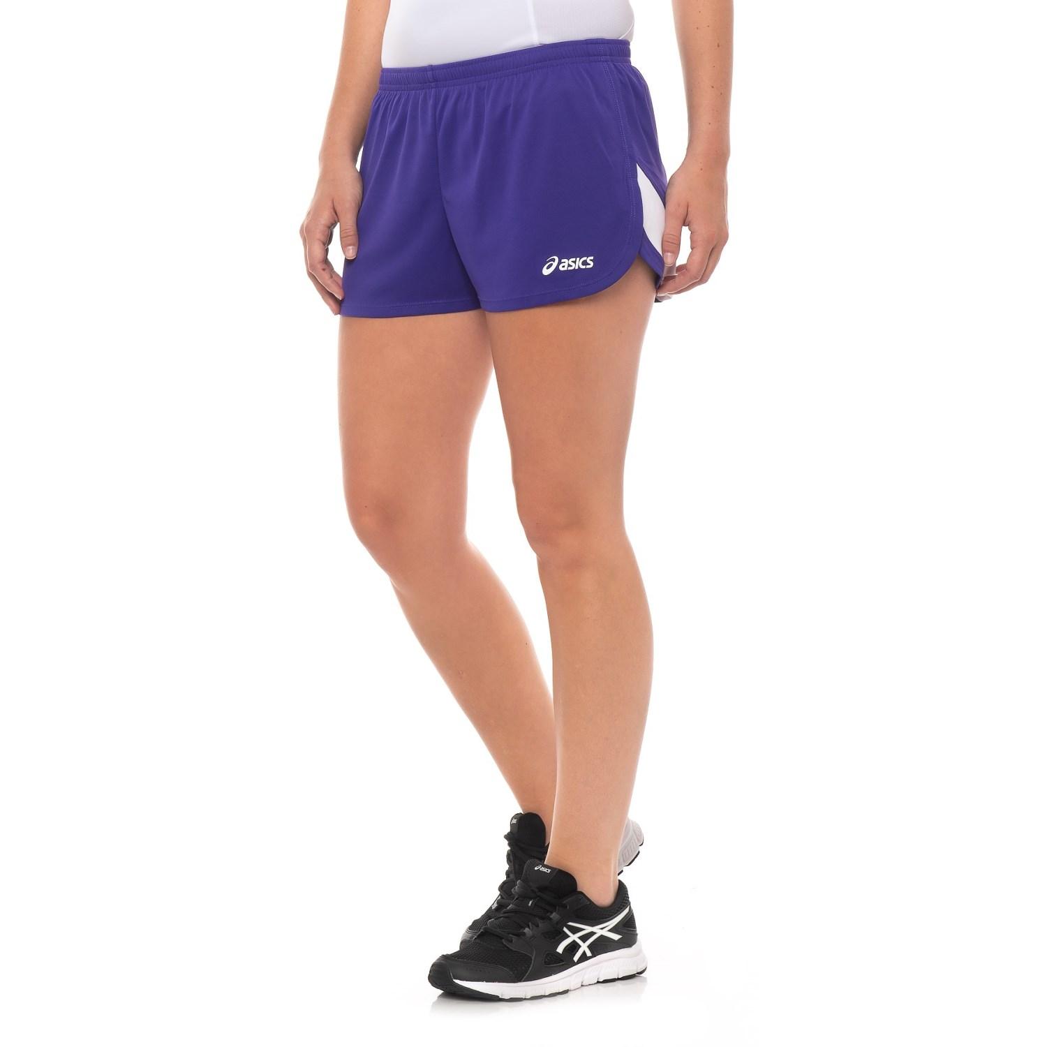 asics break through running shorts