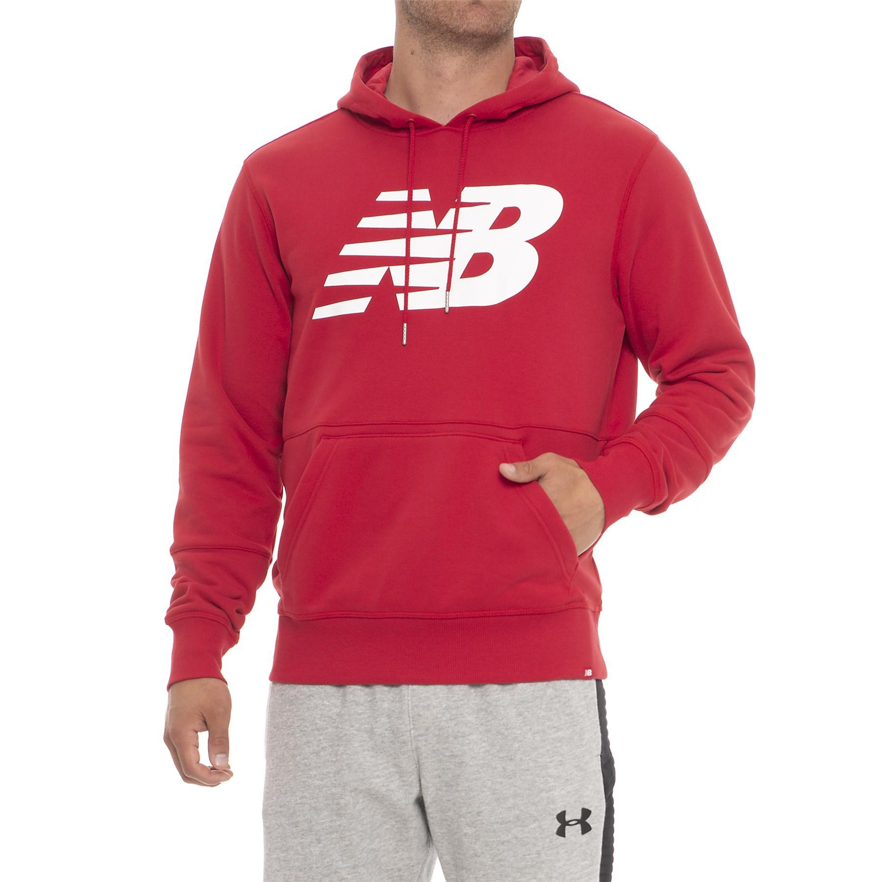 new balance red hoodie