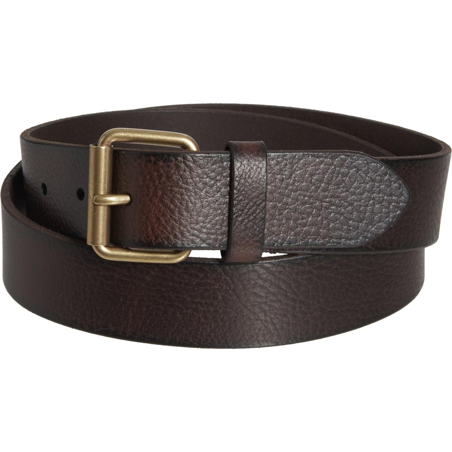 Frye Flat Panel Leather Belt in Brown for Men - Lyst