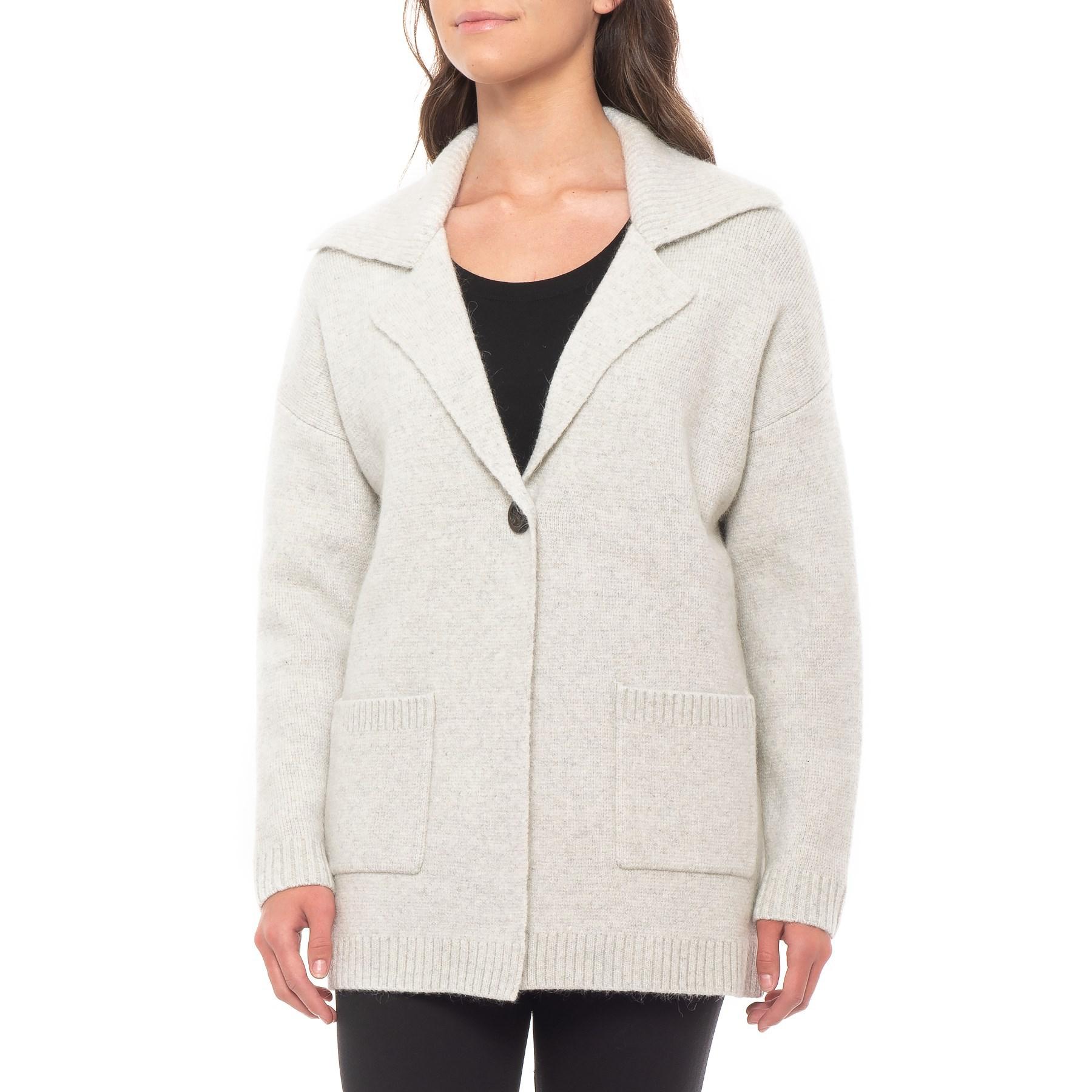 notch collar cardigan