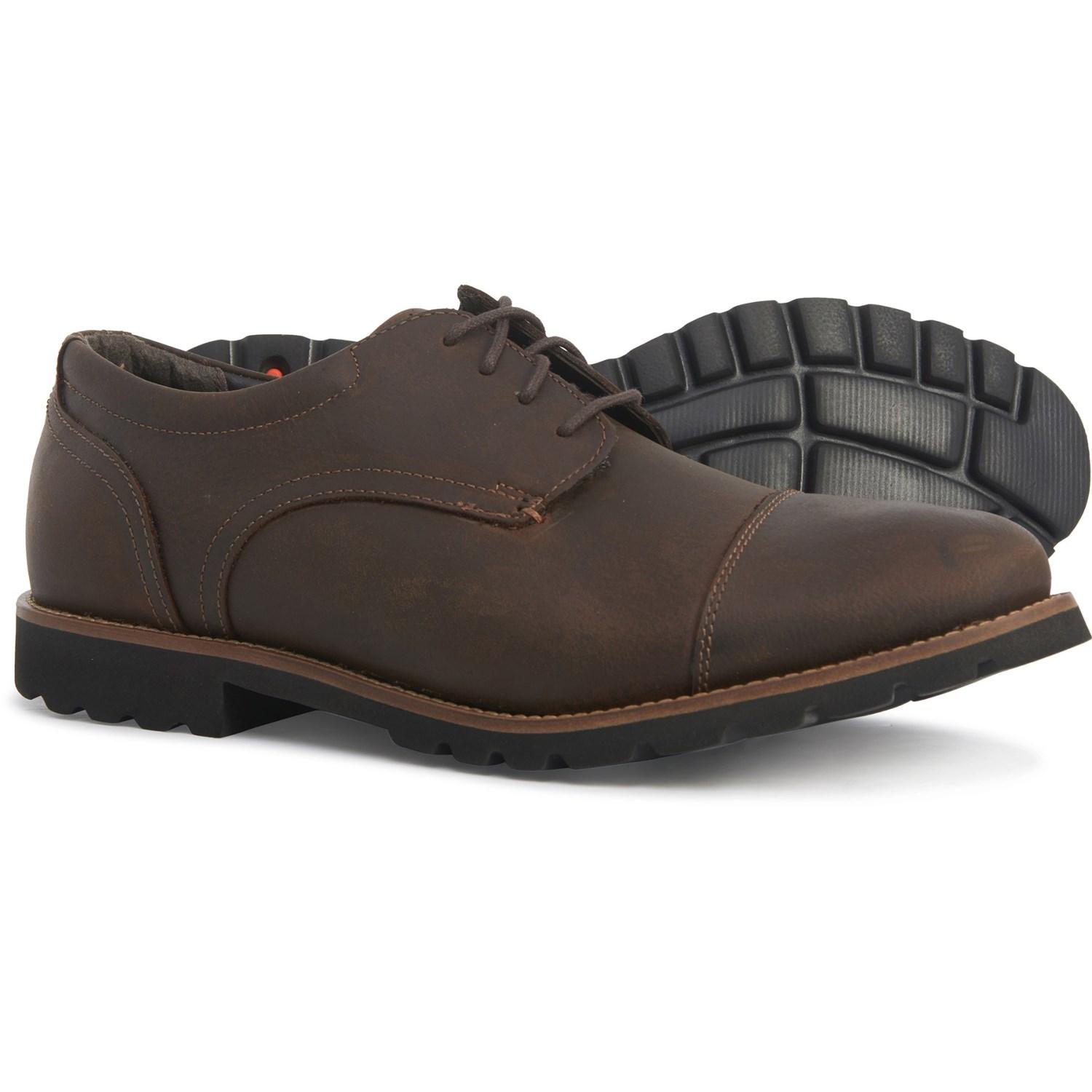 Rockport Lace Modern Break Cap-toe Oxford Shoes in Brown for Men | Lyst