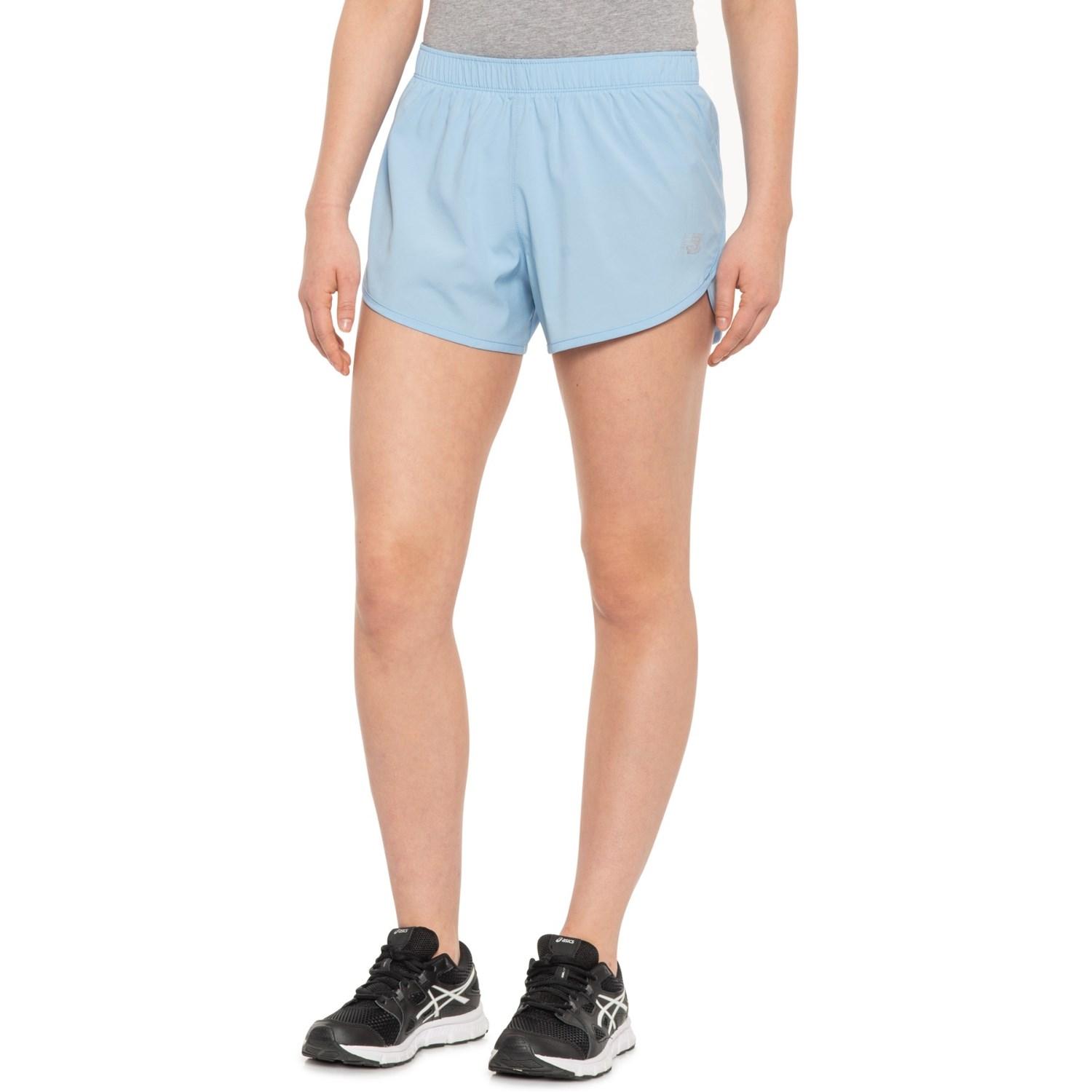 New Balance Synthetic Core Woven Shorts in Blue Lyst