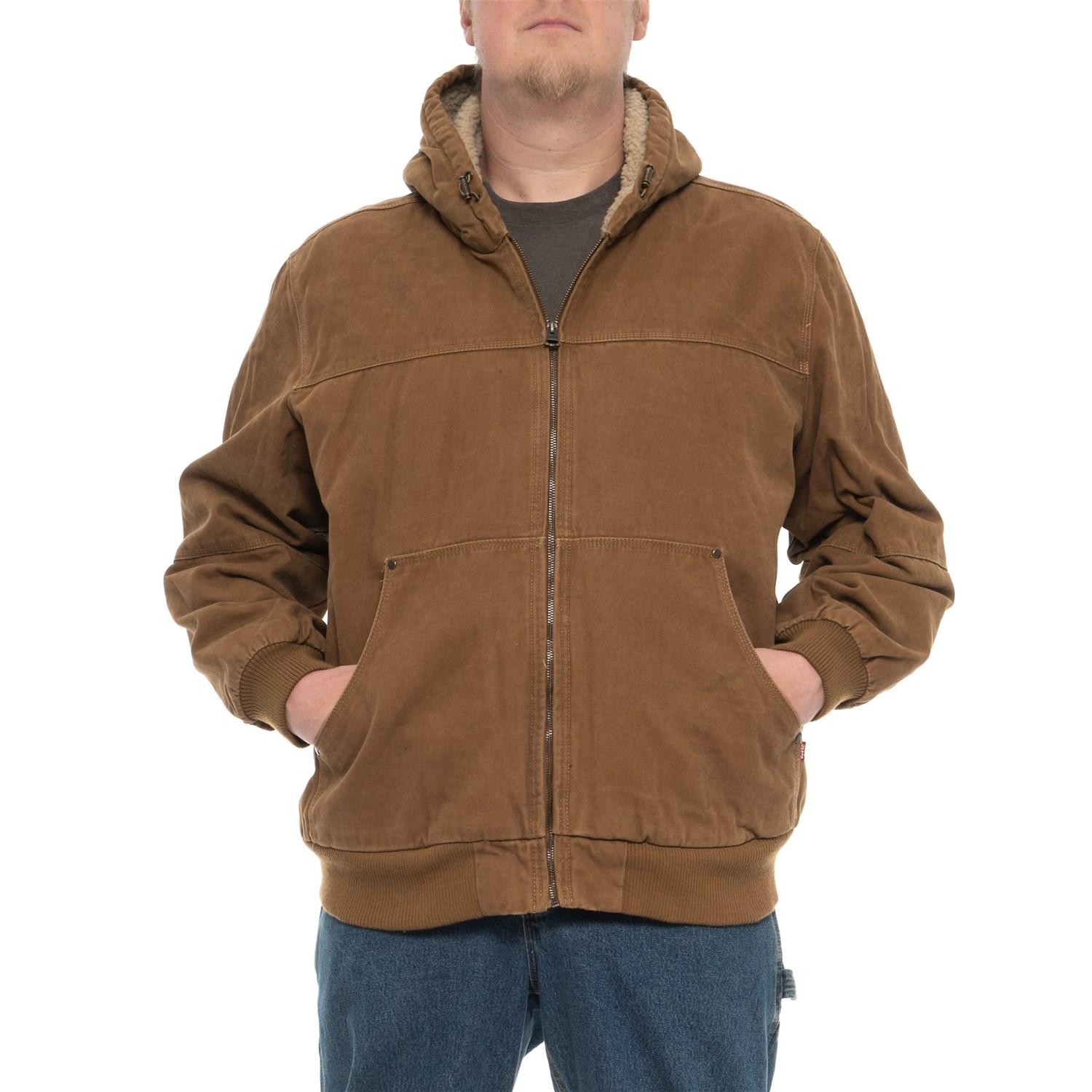 levi's canvas hooded jacket