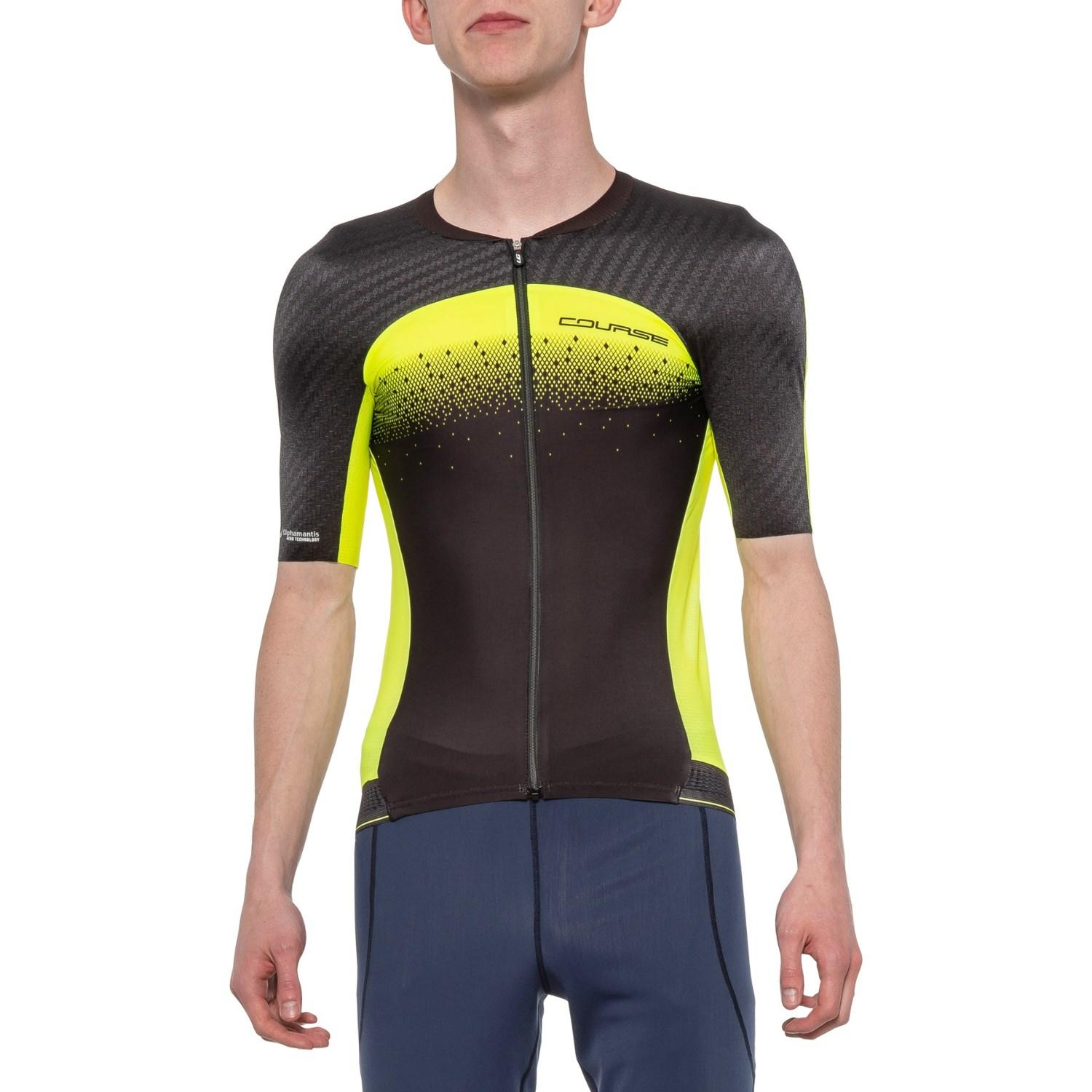 Louis Garneau Synthetic Course M-2 Cycling Jersey in Black/Bright Yellow (Black) for Men - Save ...