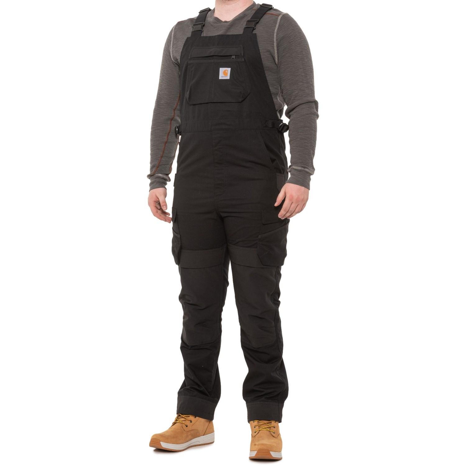 Carhartt Mens Rugged Flex Relaxed Fit Canvas Bib Overall 
