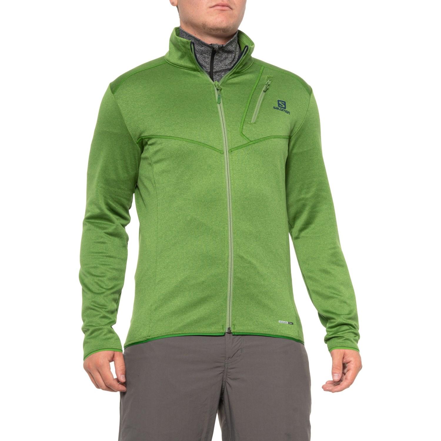 Yves Salomon Fleece Discovery Full-zip Jacket in Green for Men - Lyst