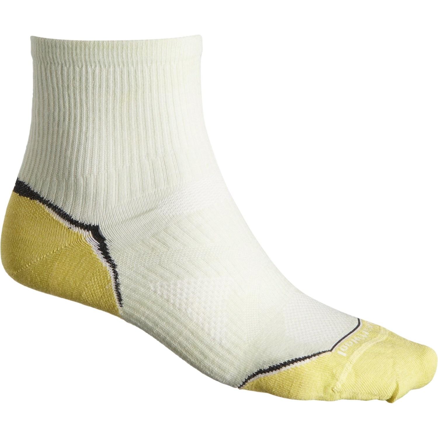 Smartwool Wool Outdoor Sport Ultralight Running Socks in White for Men
