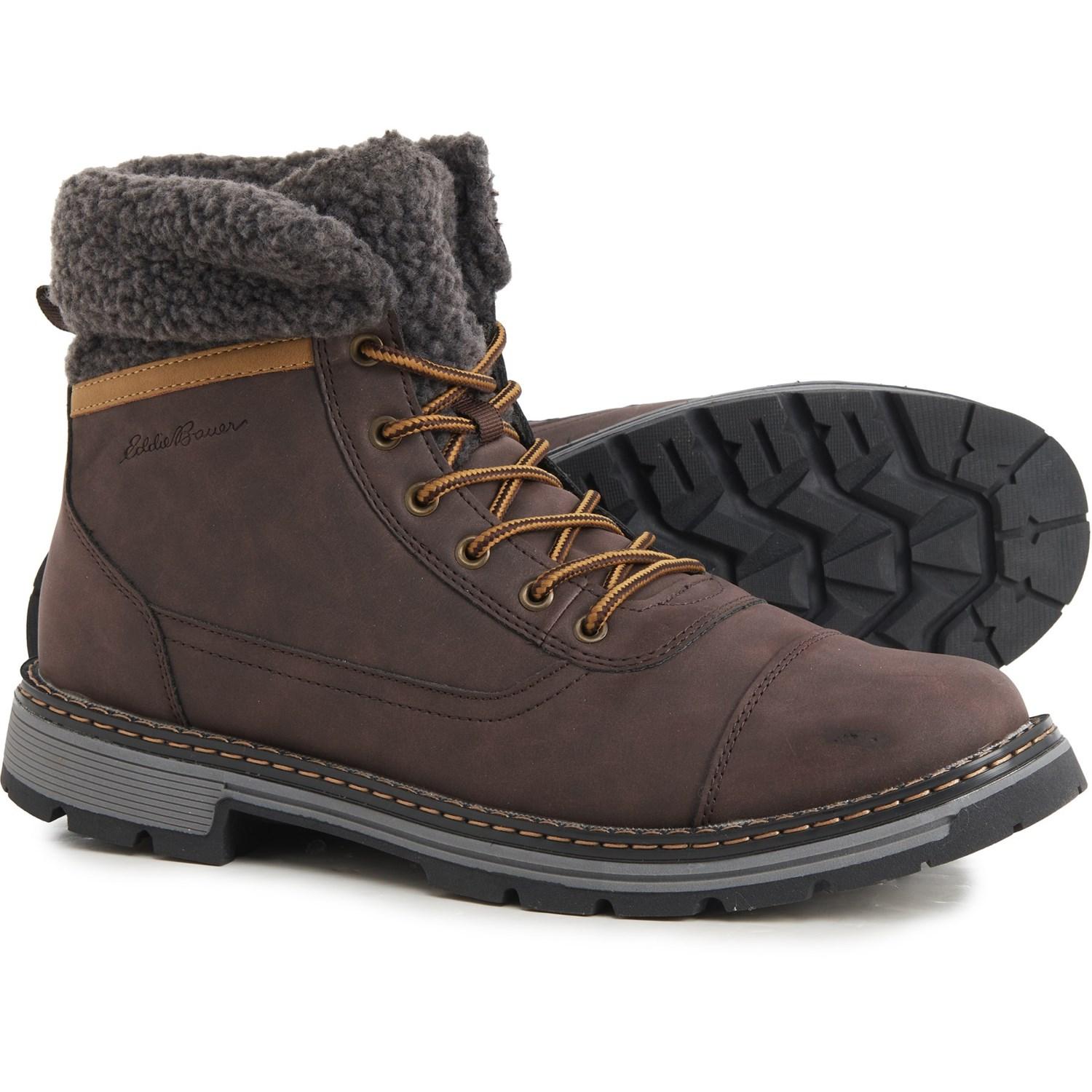 Eddie Bauer Oakridge Fleecelined Winter Boots in Brown for Men Lyst