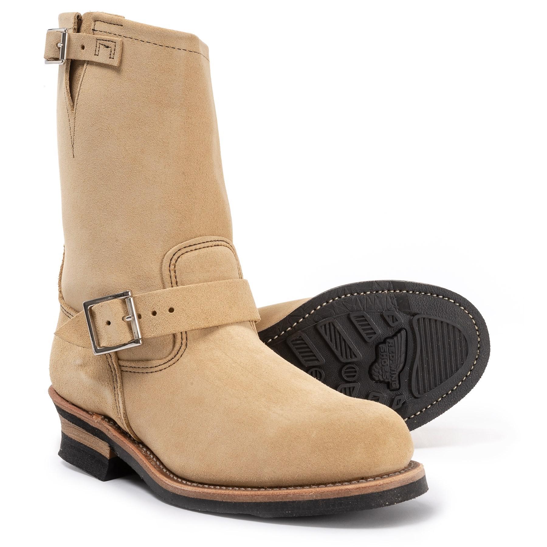 suede engineer boots