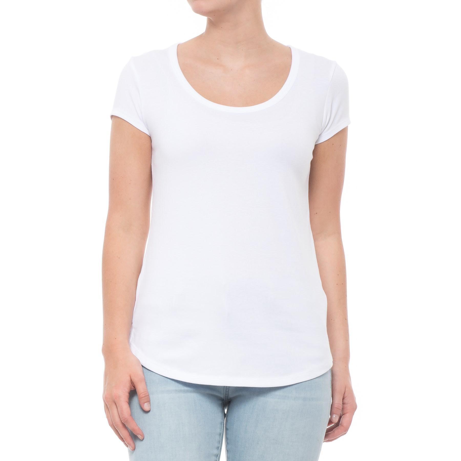 Cynthia Rowley Cotton 1x1 Scoop Shirttail T-shirt in White - Lyst