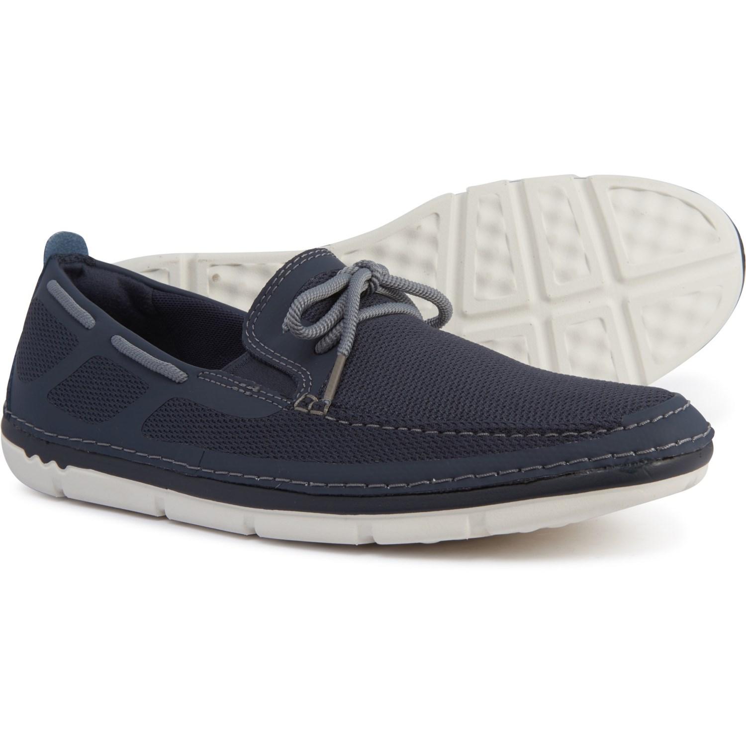 Clarks Step Maro Wave Boat Shoes in Blue for Men Lyst