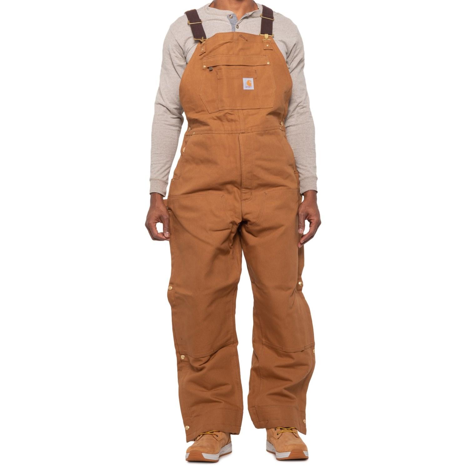 carhartt quilt lined overalls