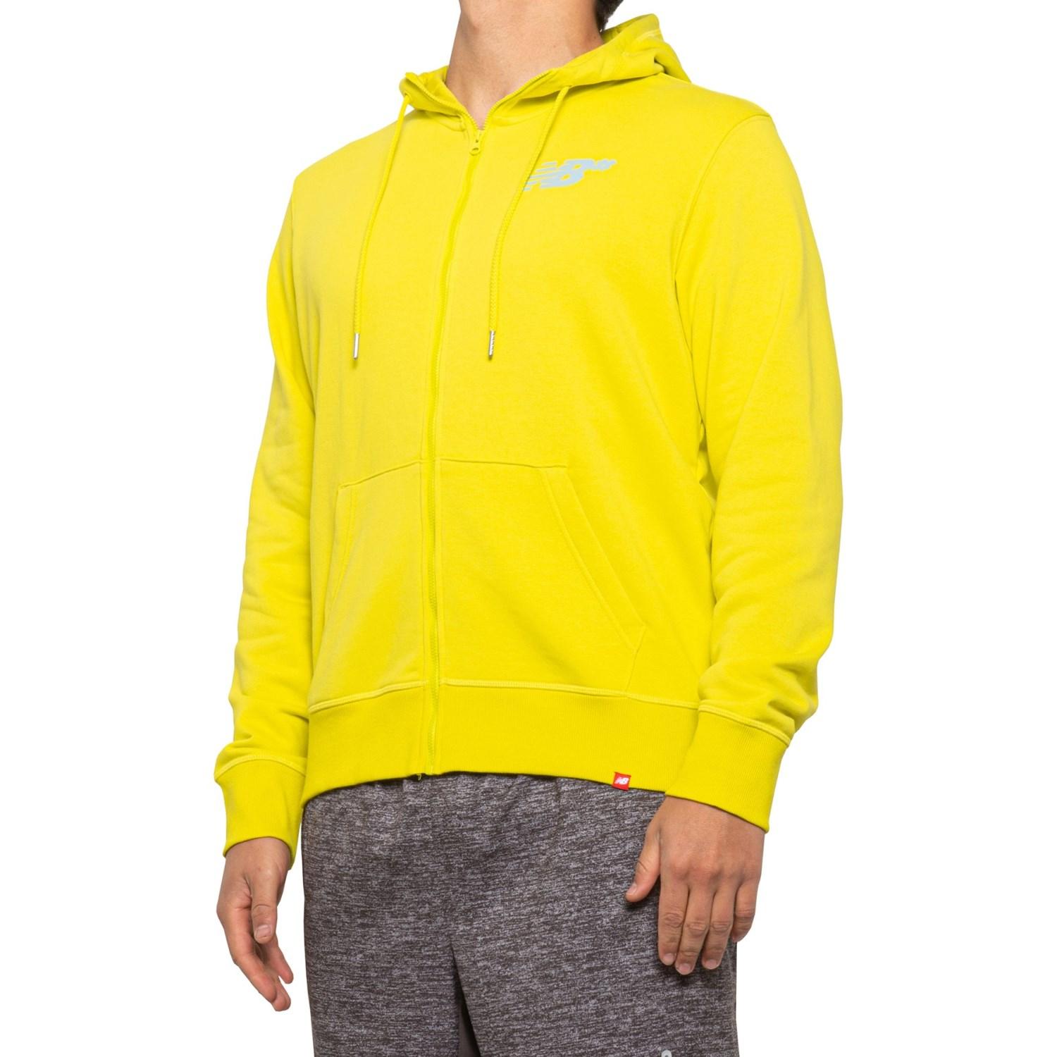 new balance yellow running jacket