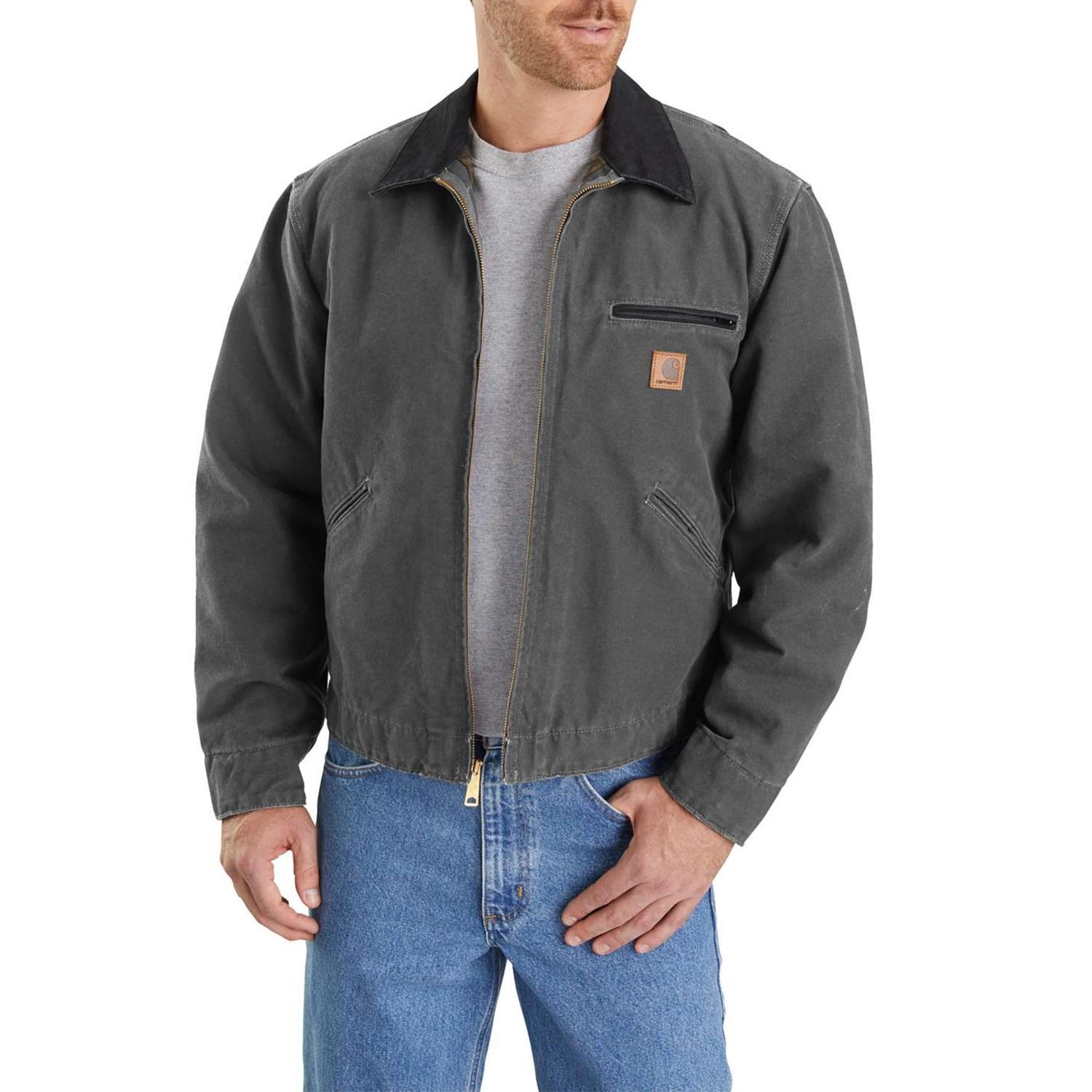 Carhartt Cotton J97 Sandstone Detroit Jacket in Black for Men - Save 17 ...