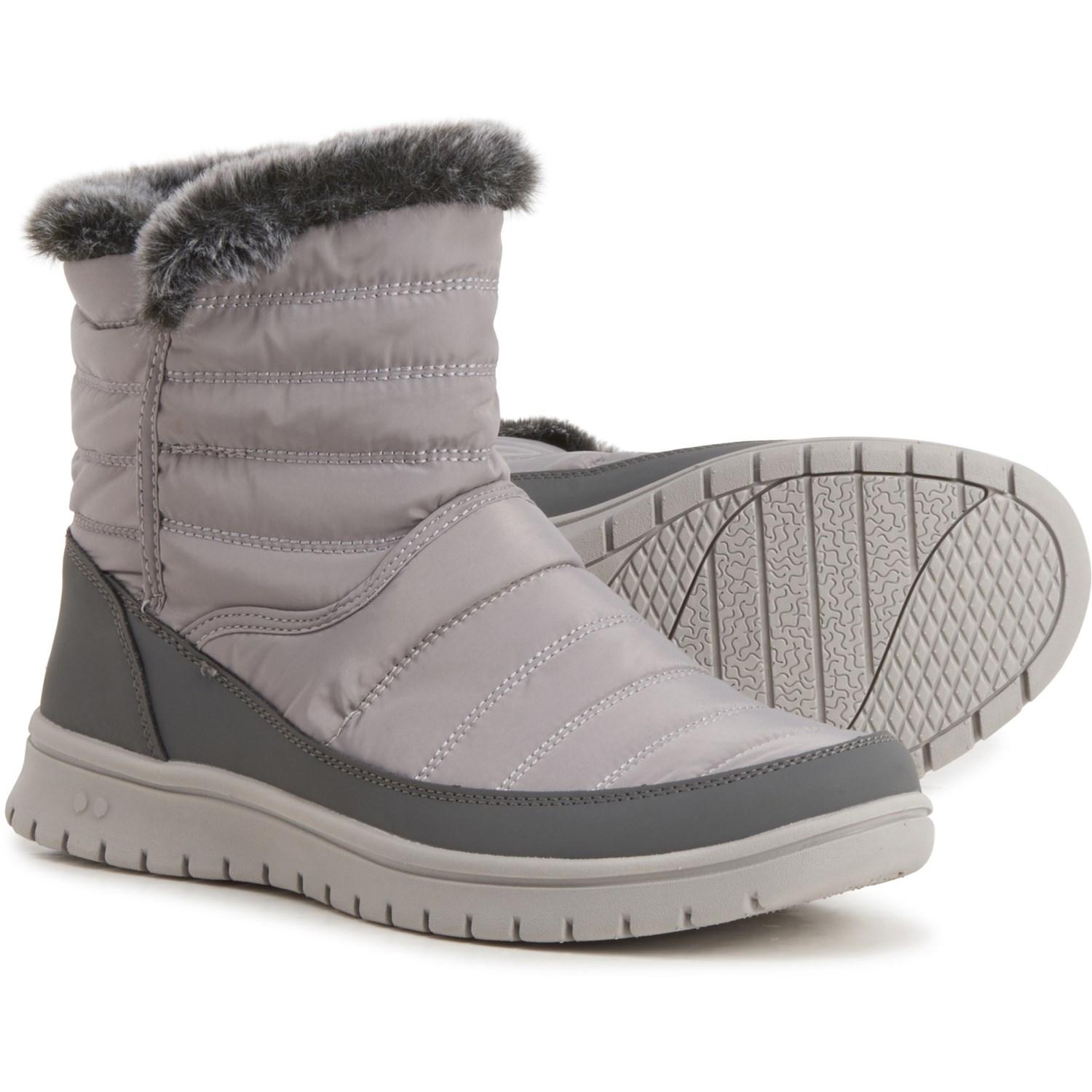 Ryka Suzy Ankle Winter Boots in Gray | Lyst