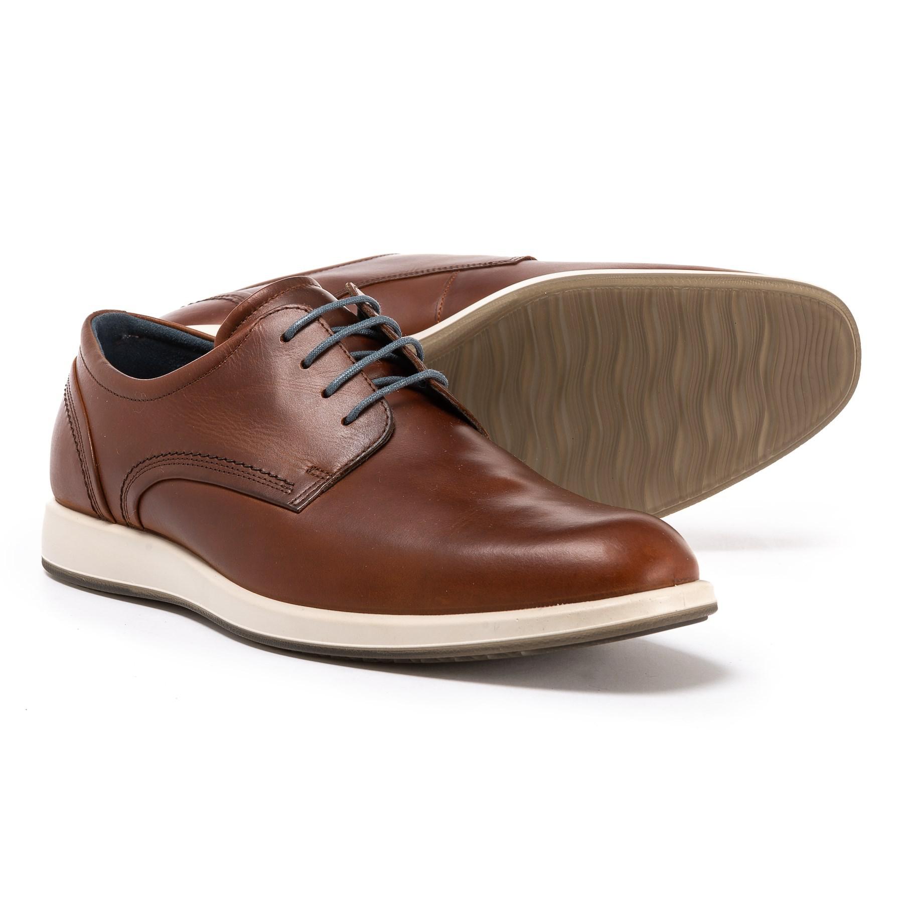 Ecco Leather Jared Tie Oxford Shoes in Cognac (Brown) for Men - Lyst