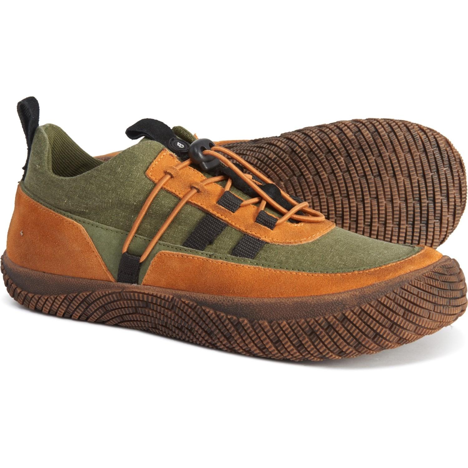 Hybrid Suede Canvas Bungee Sneakers in Olive (Green) for Men Lyst