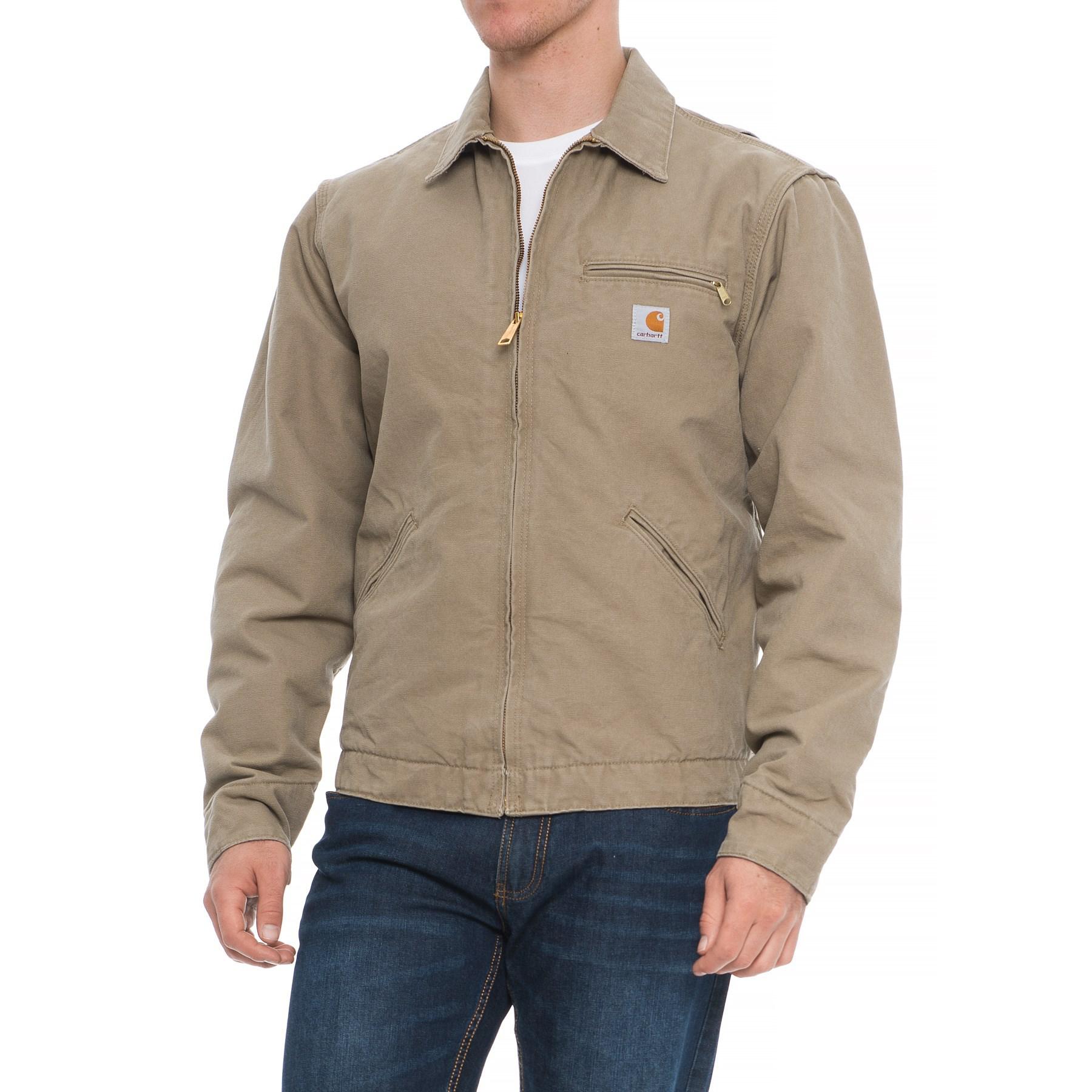 Carhartt Cotton Sandstone Detroit Jacket for Men - Lyst