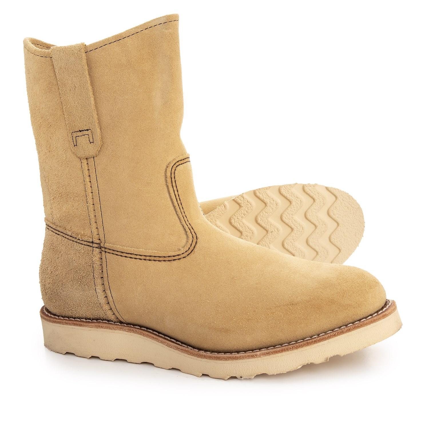 red wing pull on leather boots