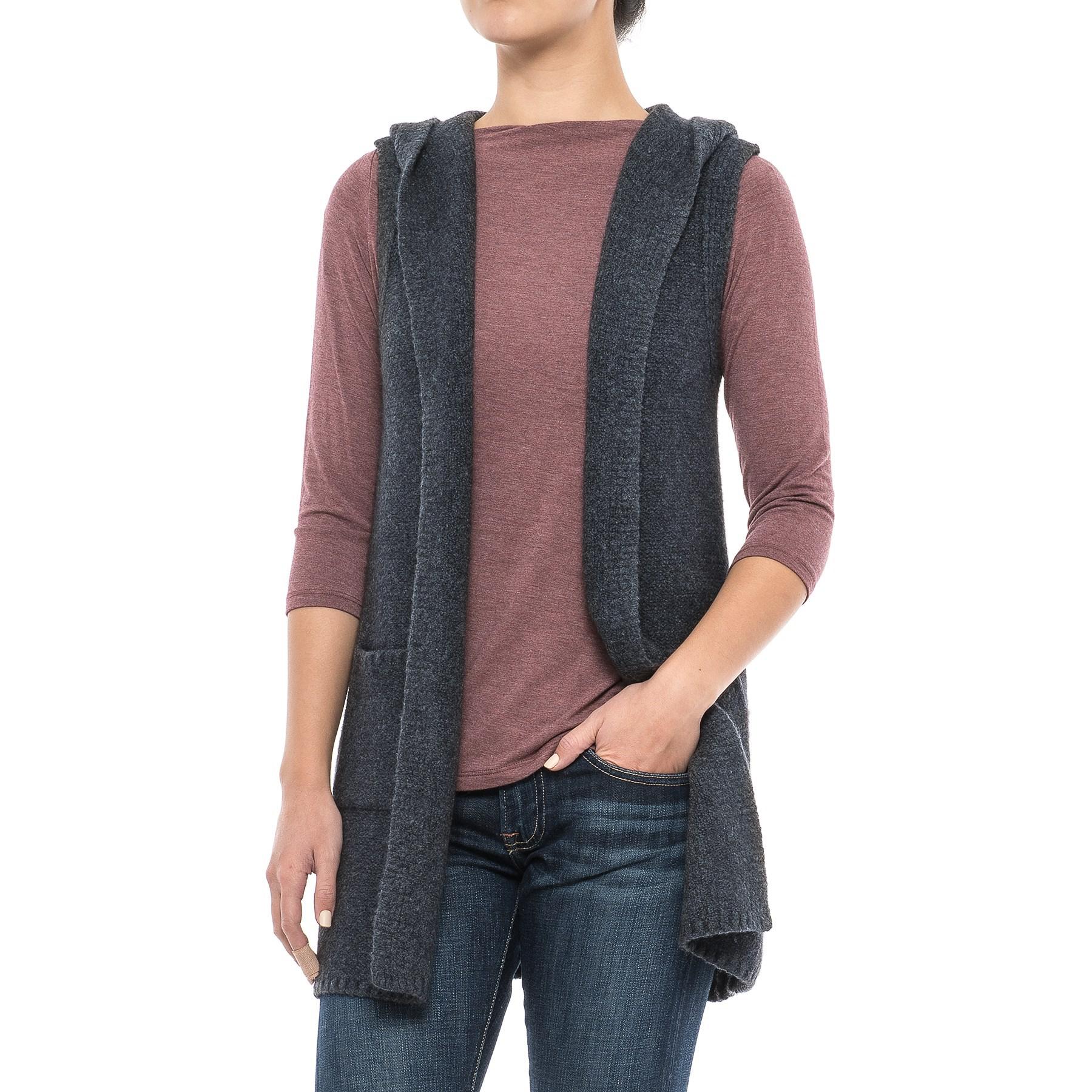 hooded sweater vest