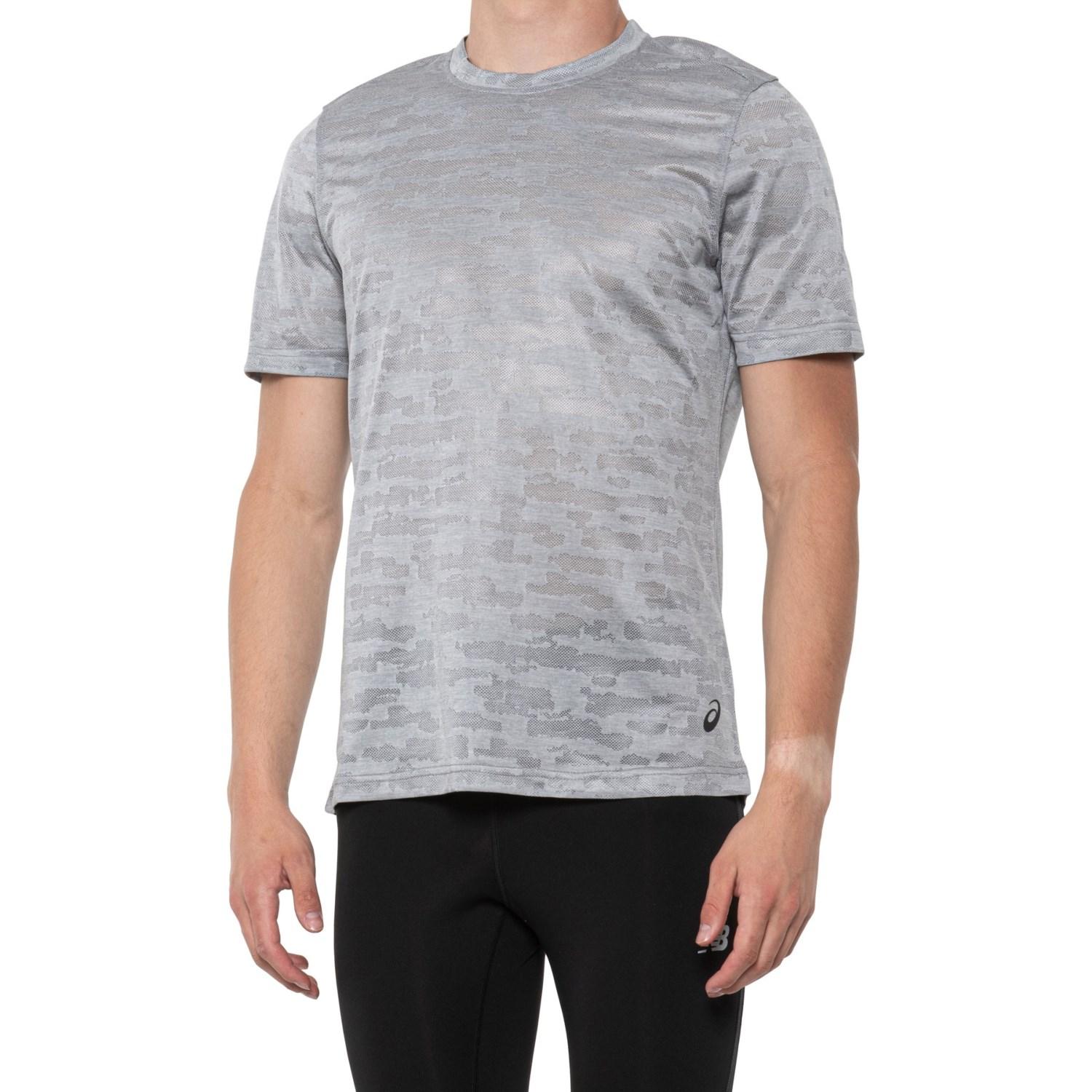 Asics Knit Jacquard Shirt in Gray for Men | Lyst