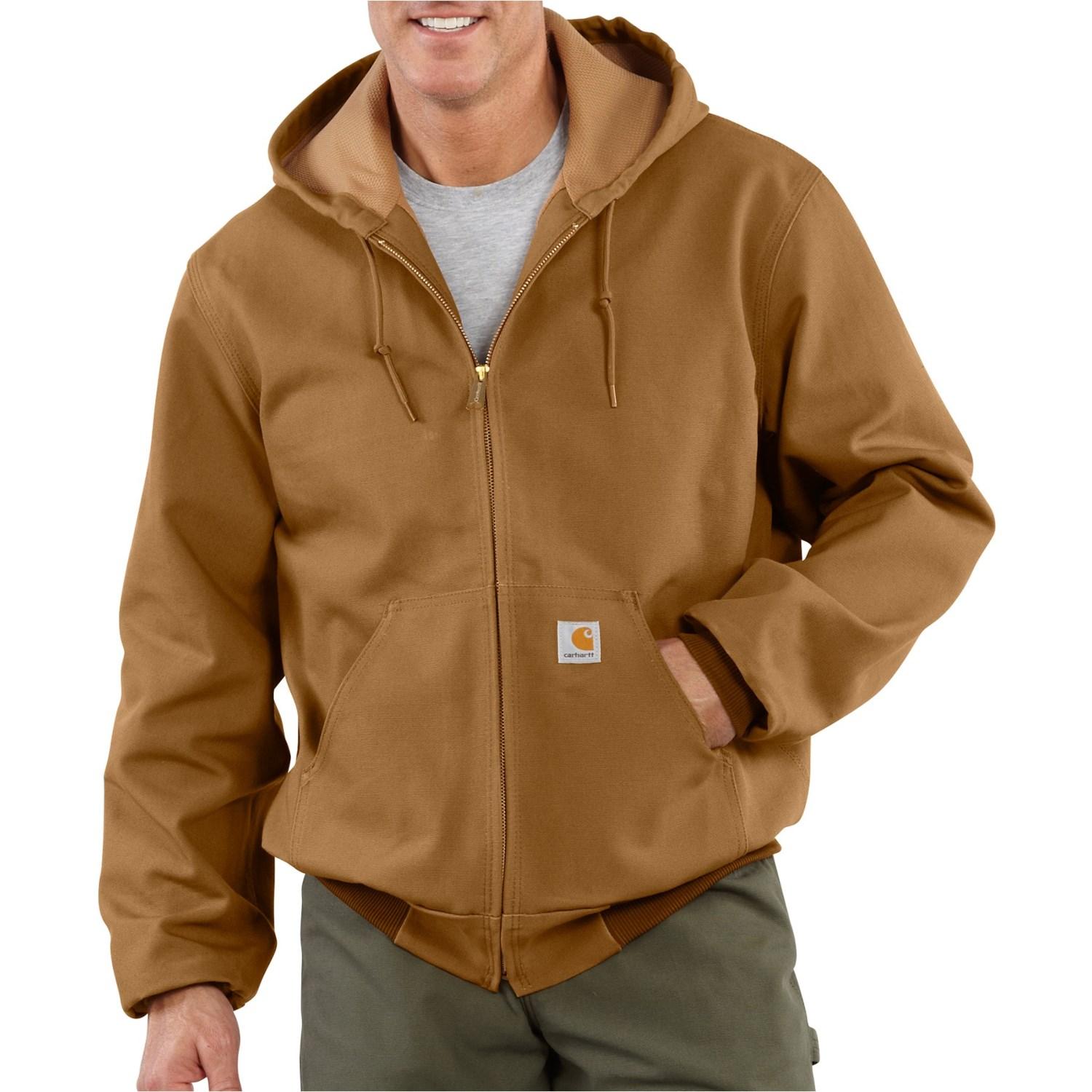 Carhartt J131 Thermallined Duck Active Jacket in Brown for Men Lyst