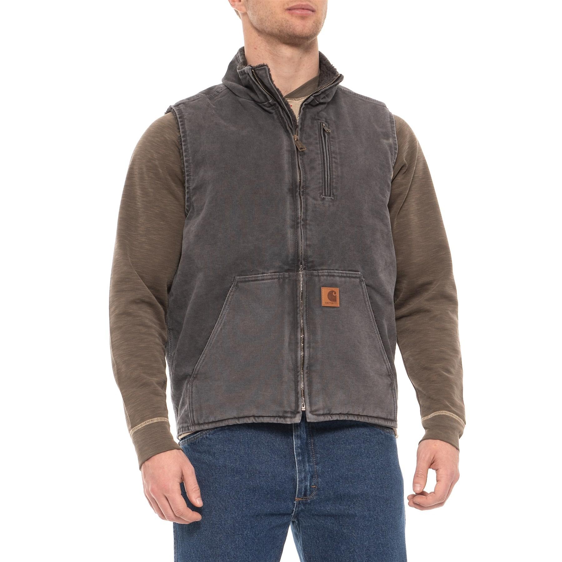 Carhartt Mock Neck Vest in Gray for Men Lyst