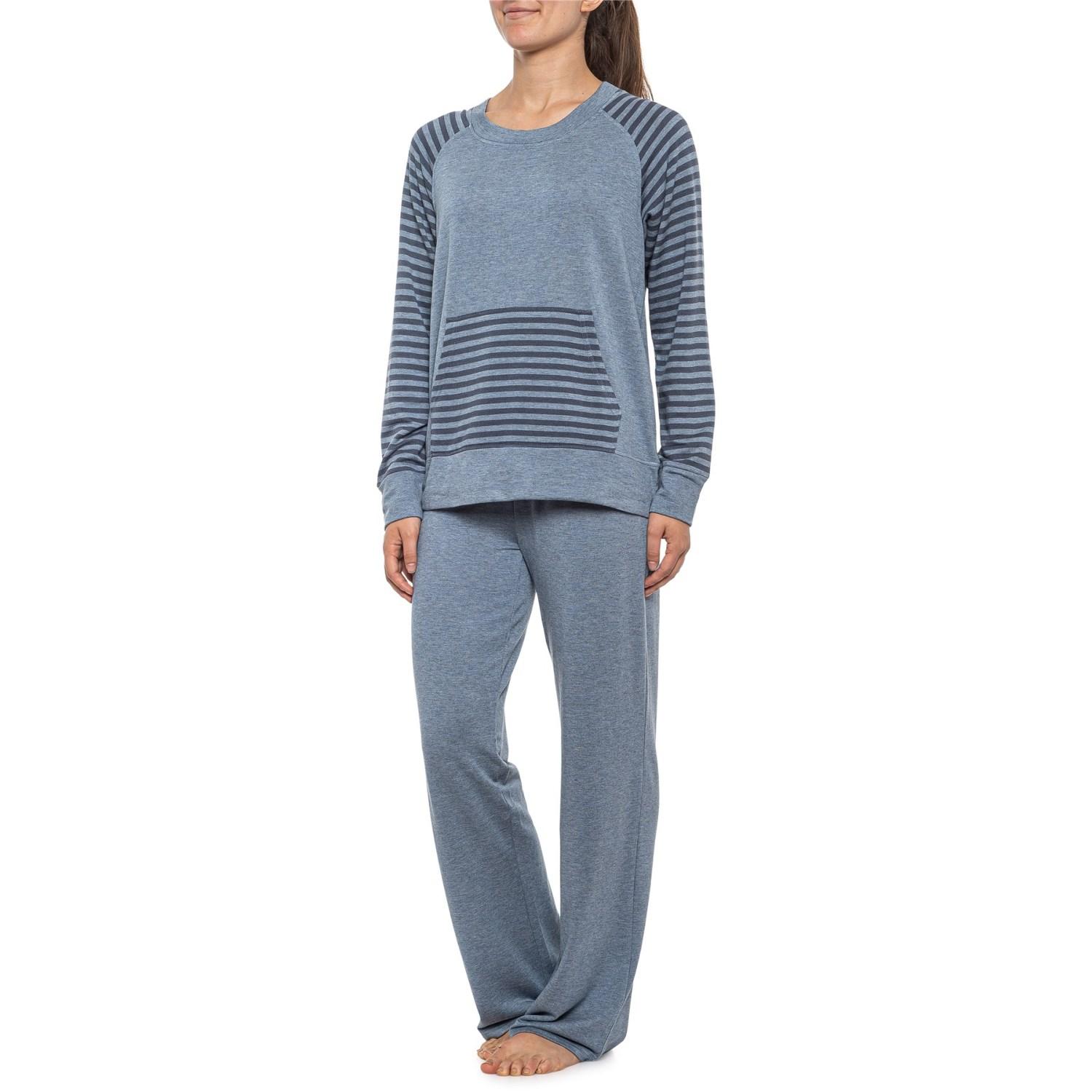 Echo French Terry Pajamas in Denim (Blue) Lyst