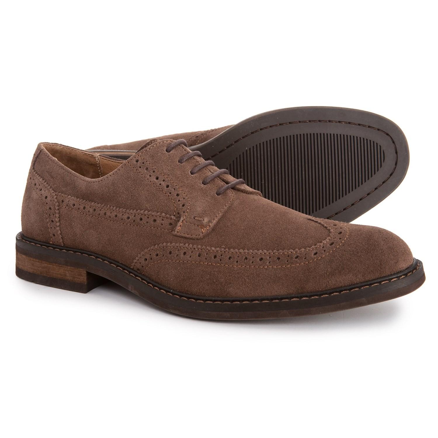 Vionic Suede Orthaheel Bruno Oxford Shoes With Arch