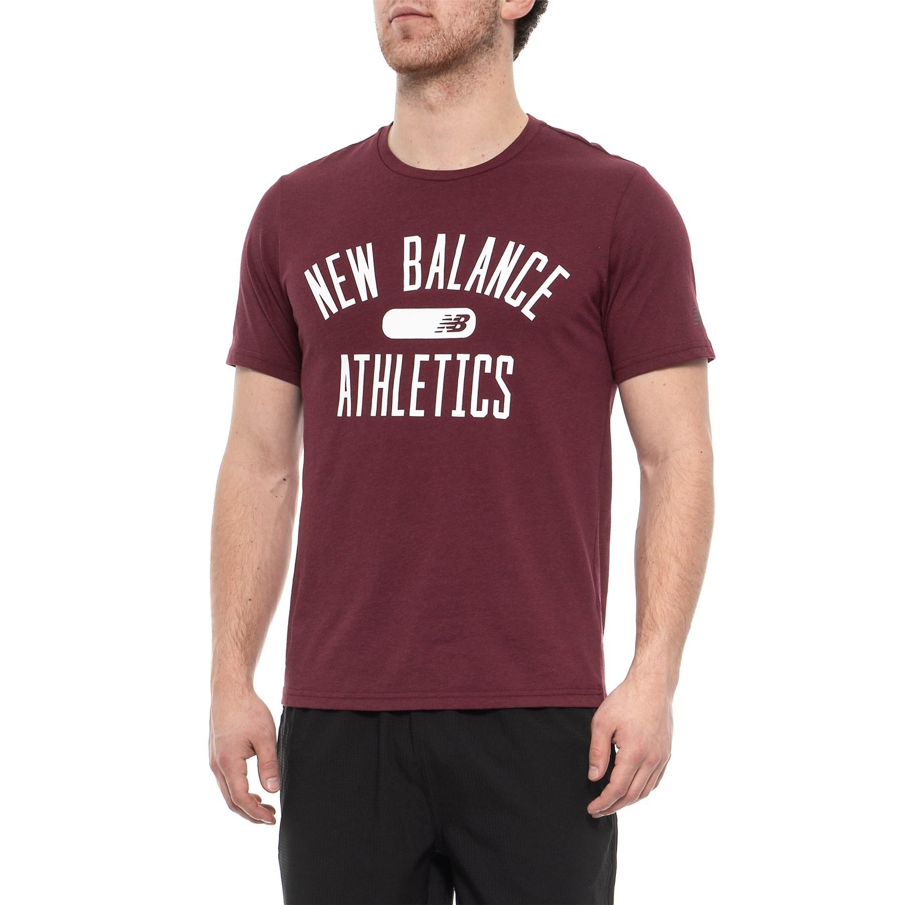 burgundy new balance shirt