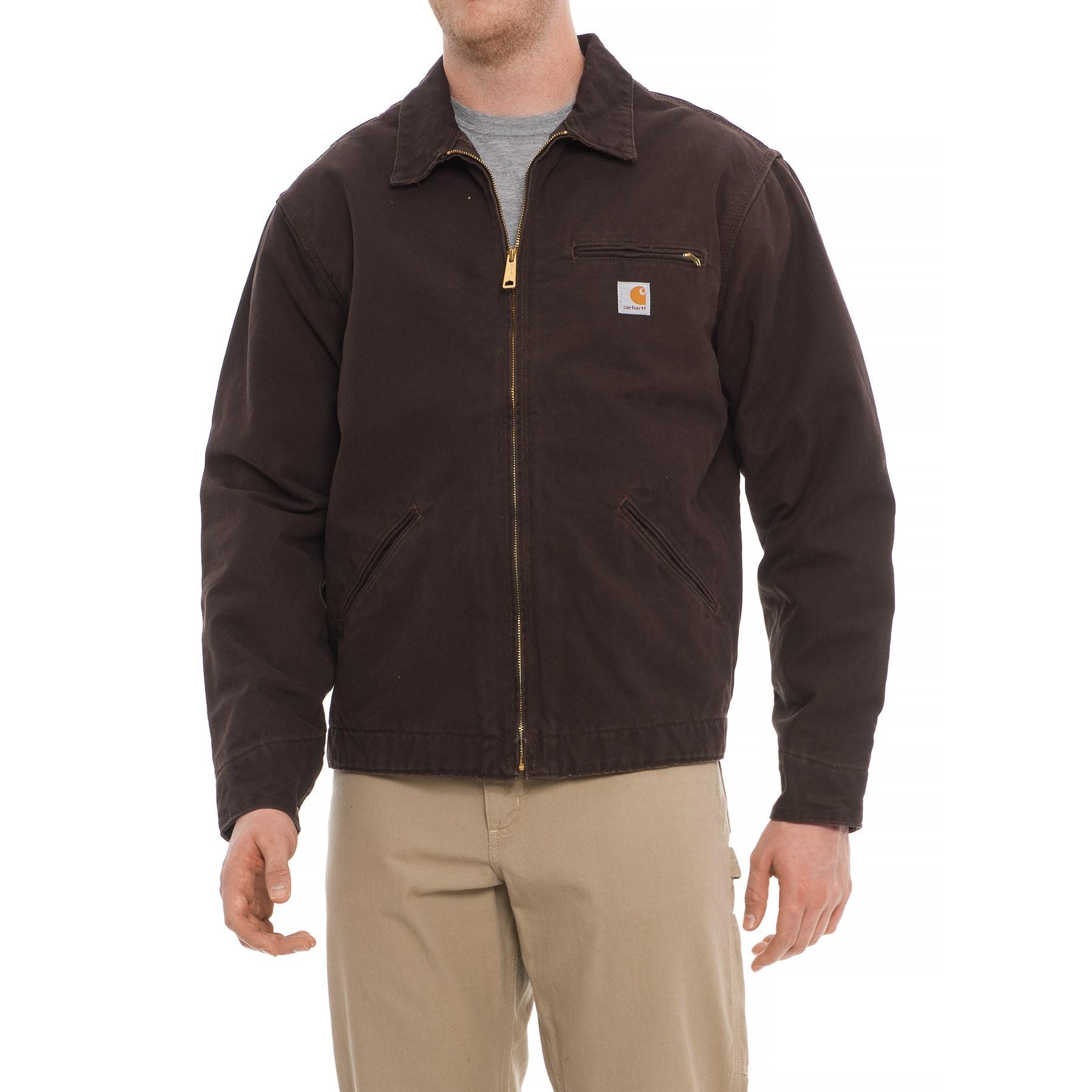 Carhartt Synthetic Sandstone Detroit Jacket in Dark Brown (Brown) for Men |  Lyst