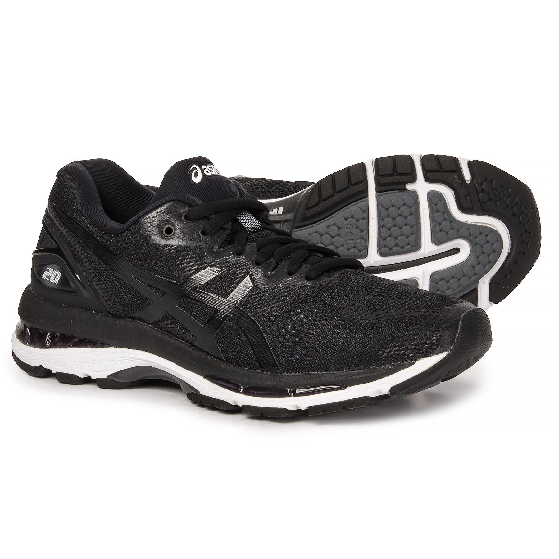 asics gel nimbus 20 womens black